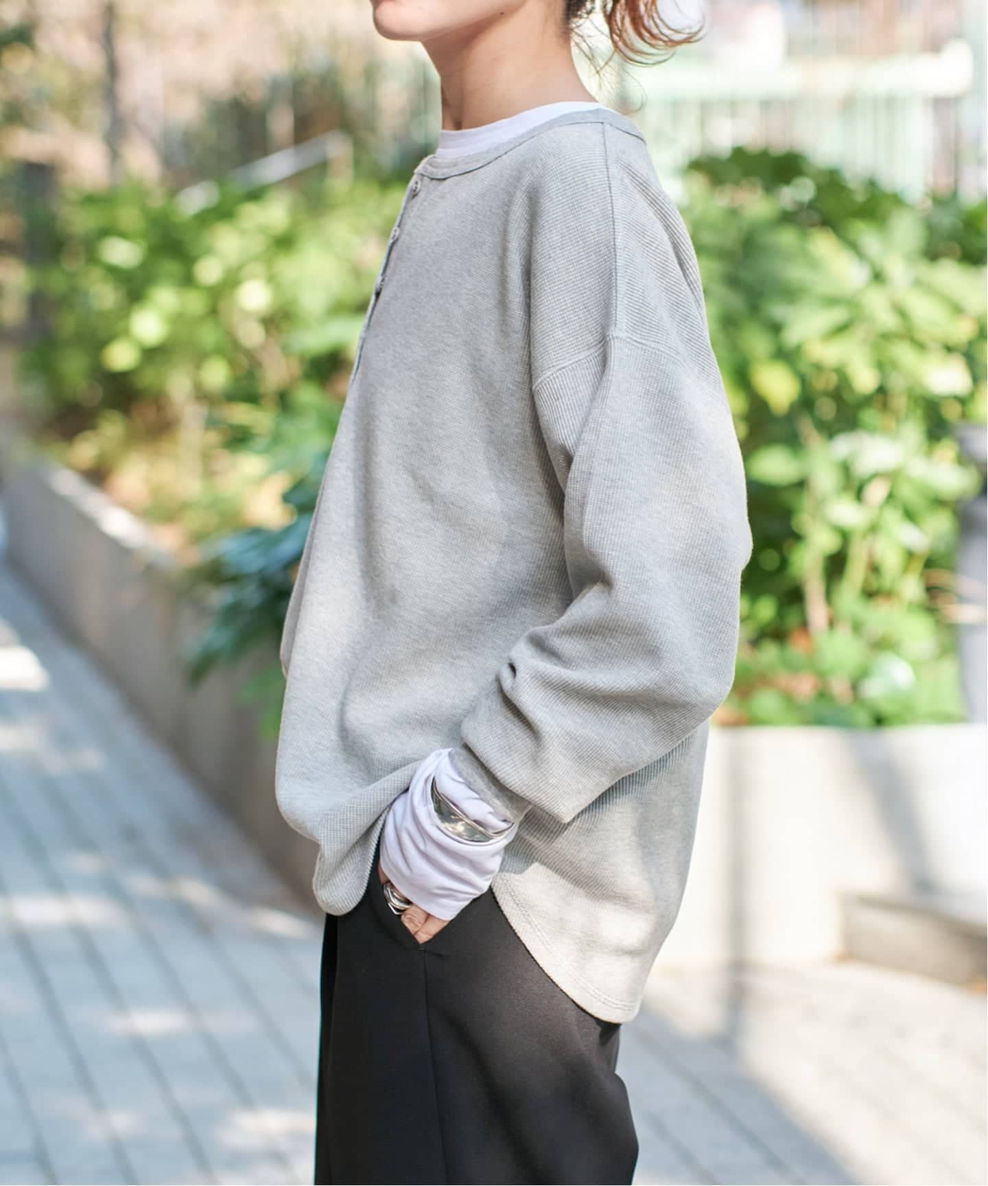 新色有り / 追加》2枚SETヘンリーネックプルオーバー（Tシャツ