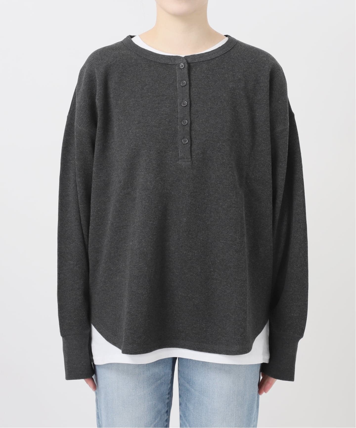 新色有り / 追加》2枚SETヘンリーネックプルオーバー（Tシャツ