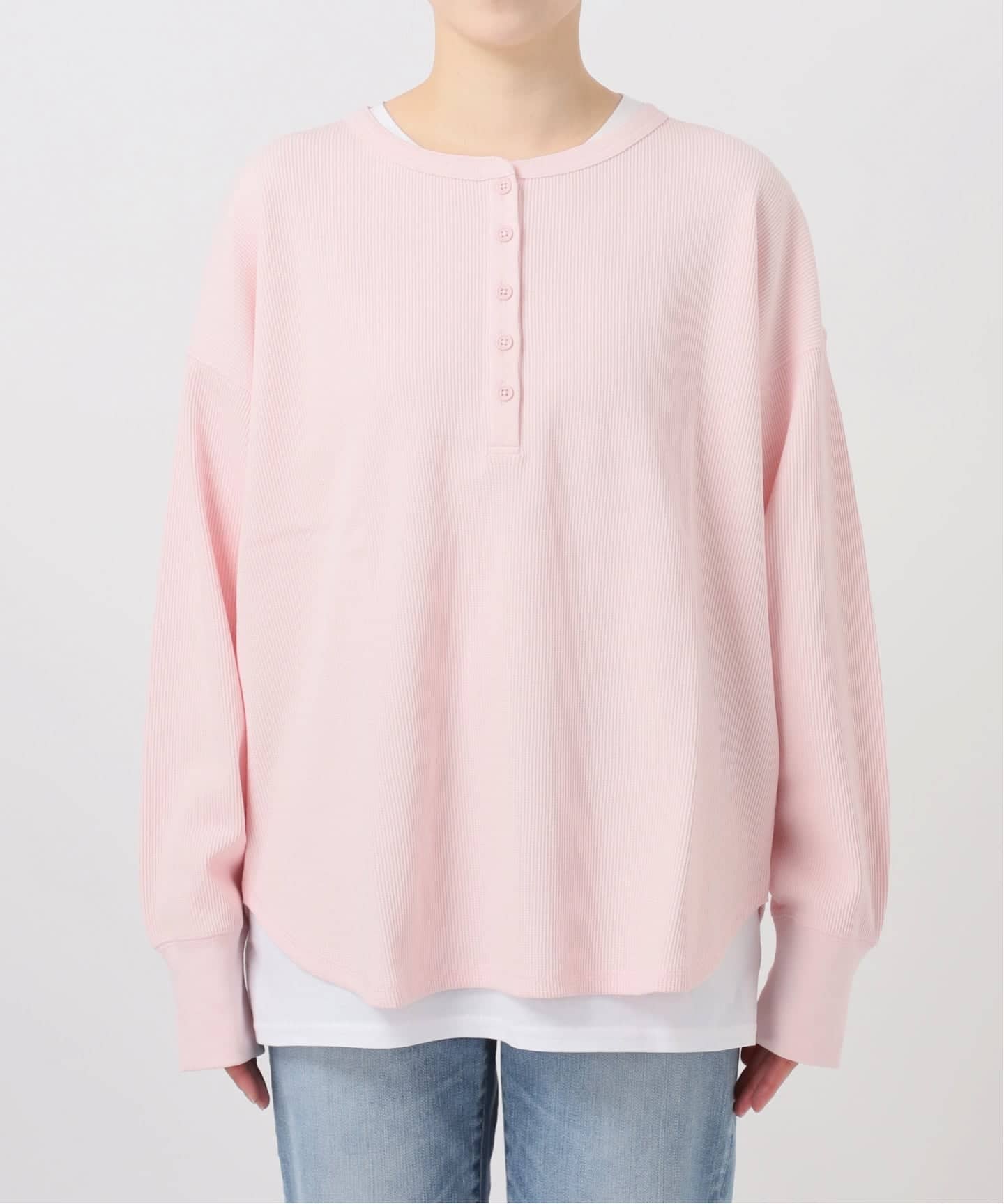 新色有り / 追加》2枚SETヘンリーネックプルオーバー（Tシャツ