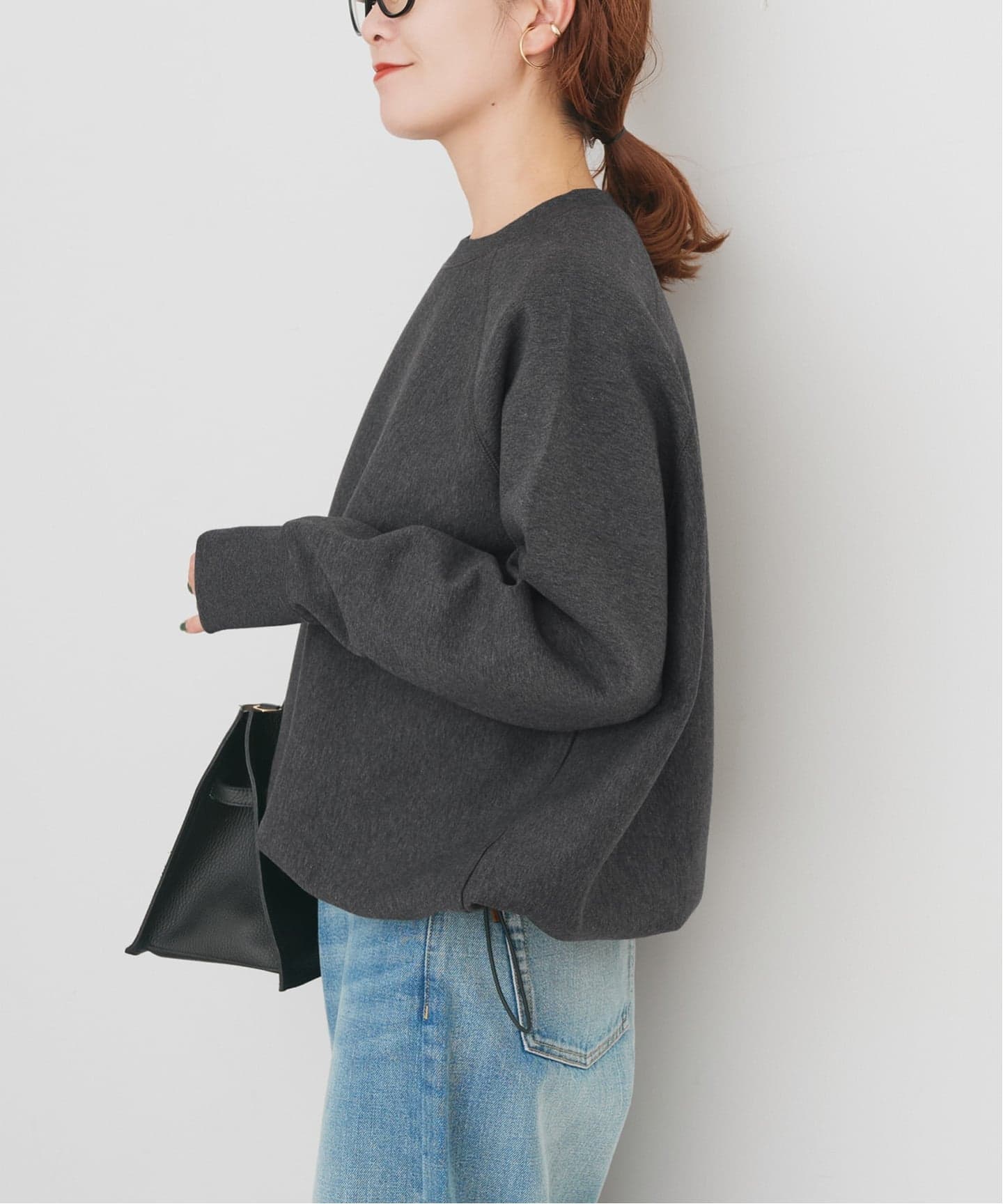 新色有り / 追加》ダンボールヘムギャザープルオーバー（Tシャツ