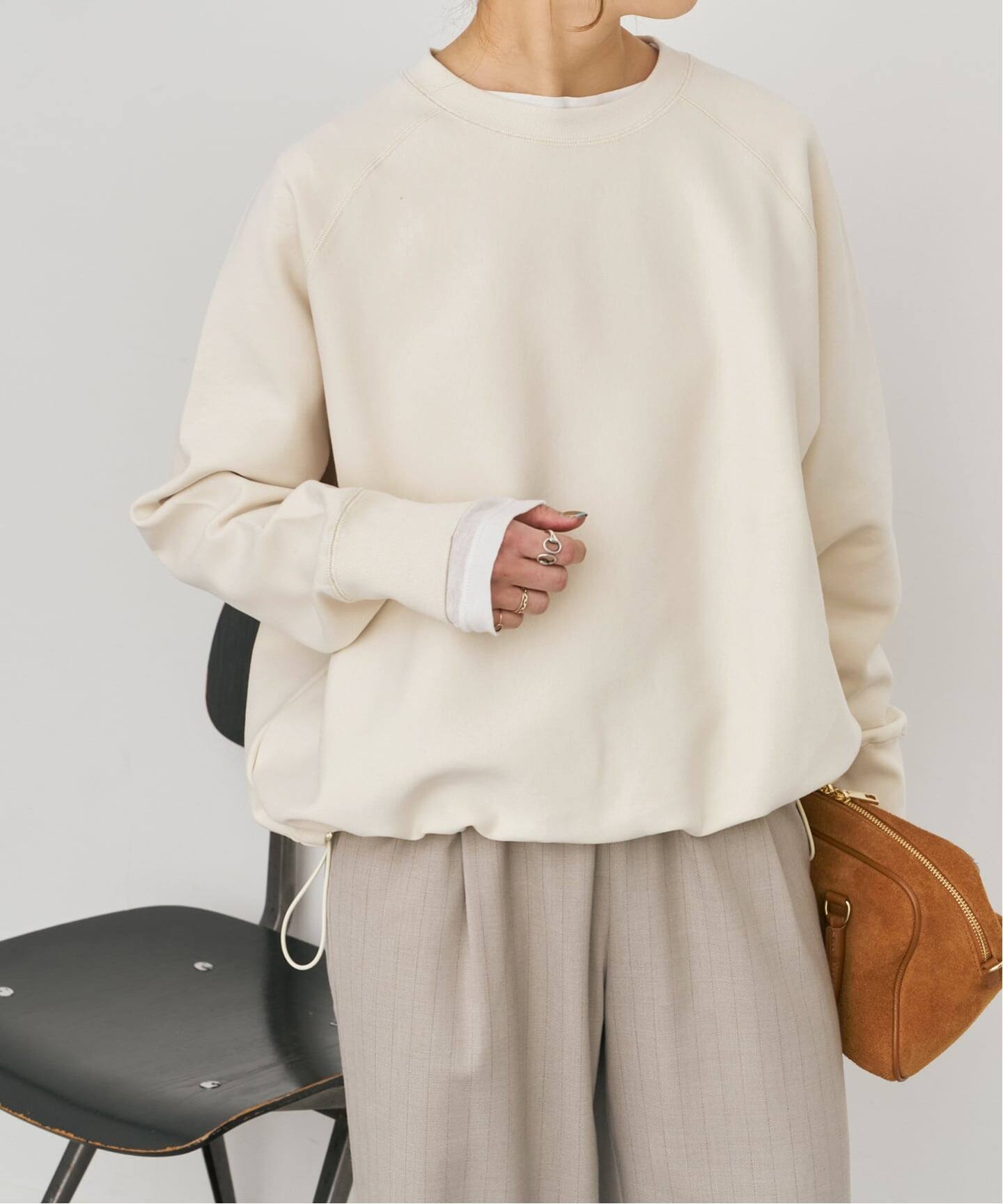 ダンボールヘムギャザープルオーバー 新色有り / 追加》ダンボールヘムギャザープルオーバー（Tシャツ