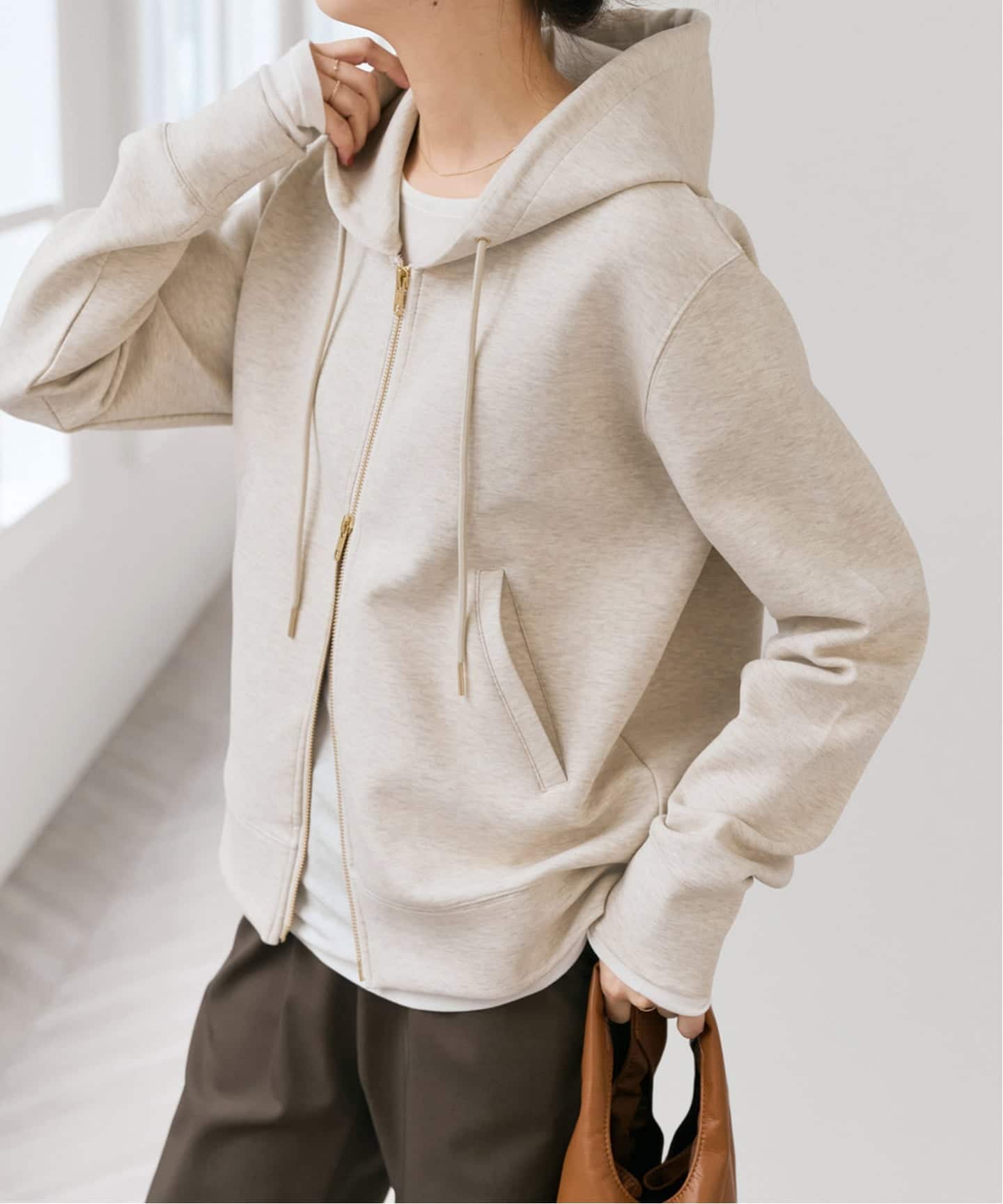 Spick & Spanストレッチジップフードパーカー 追加3予約》ストレッチジップフードパーカー（パーカー）｜Spick