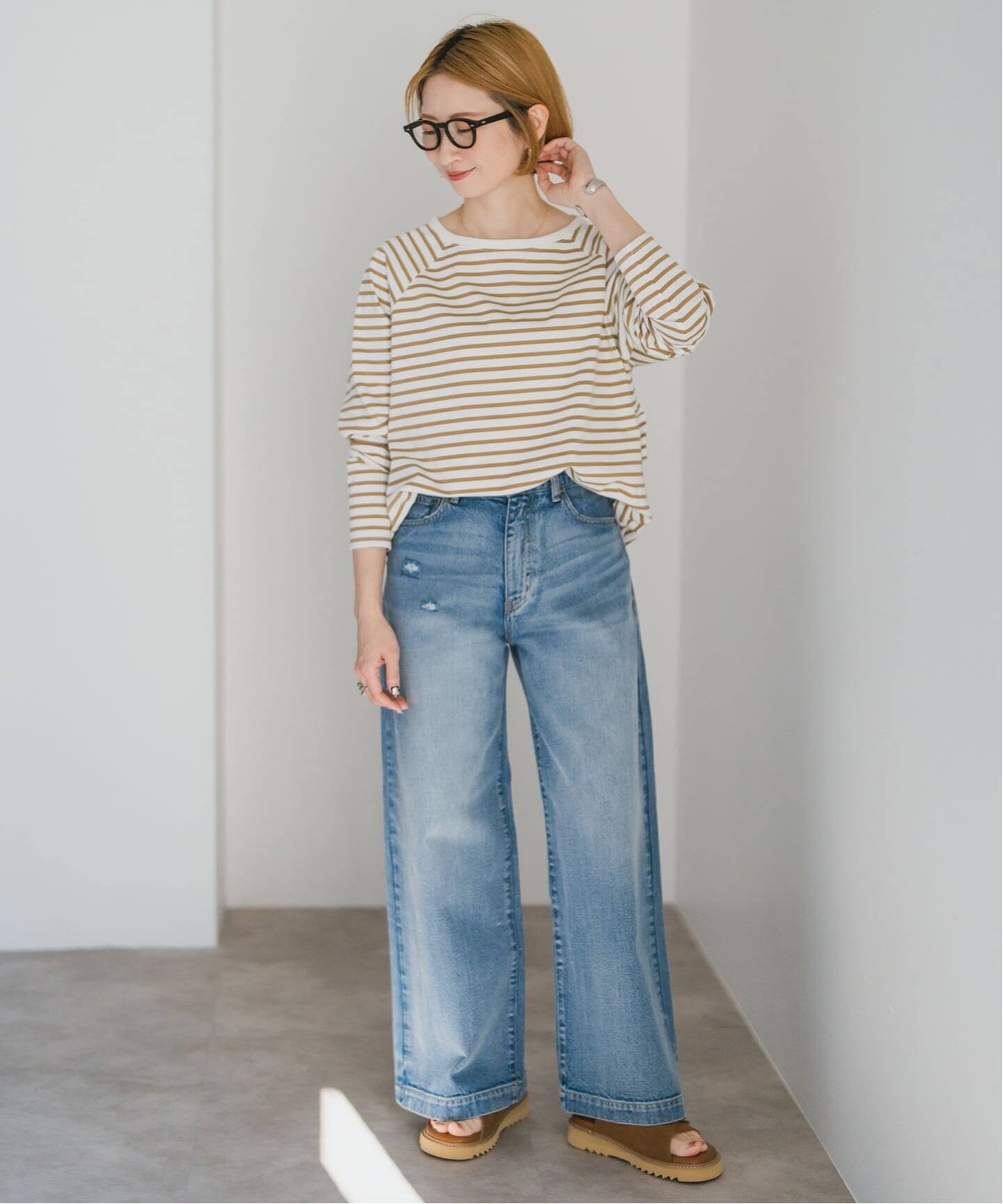Spick &amp; Span  ボートネック　バックタック　プルオーバー 新色有り / 追加》ボートネックバックタックプルオーバー（Tシャツ