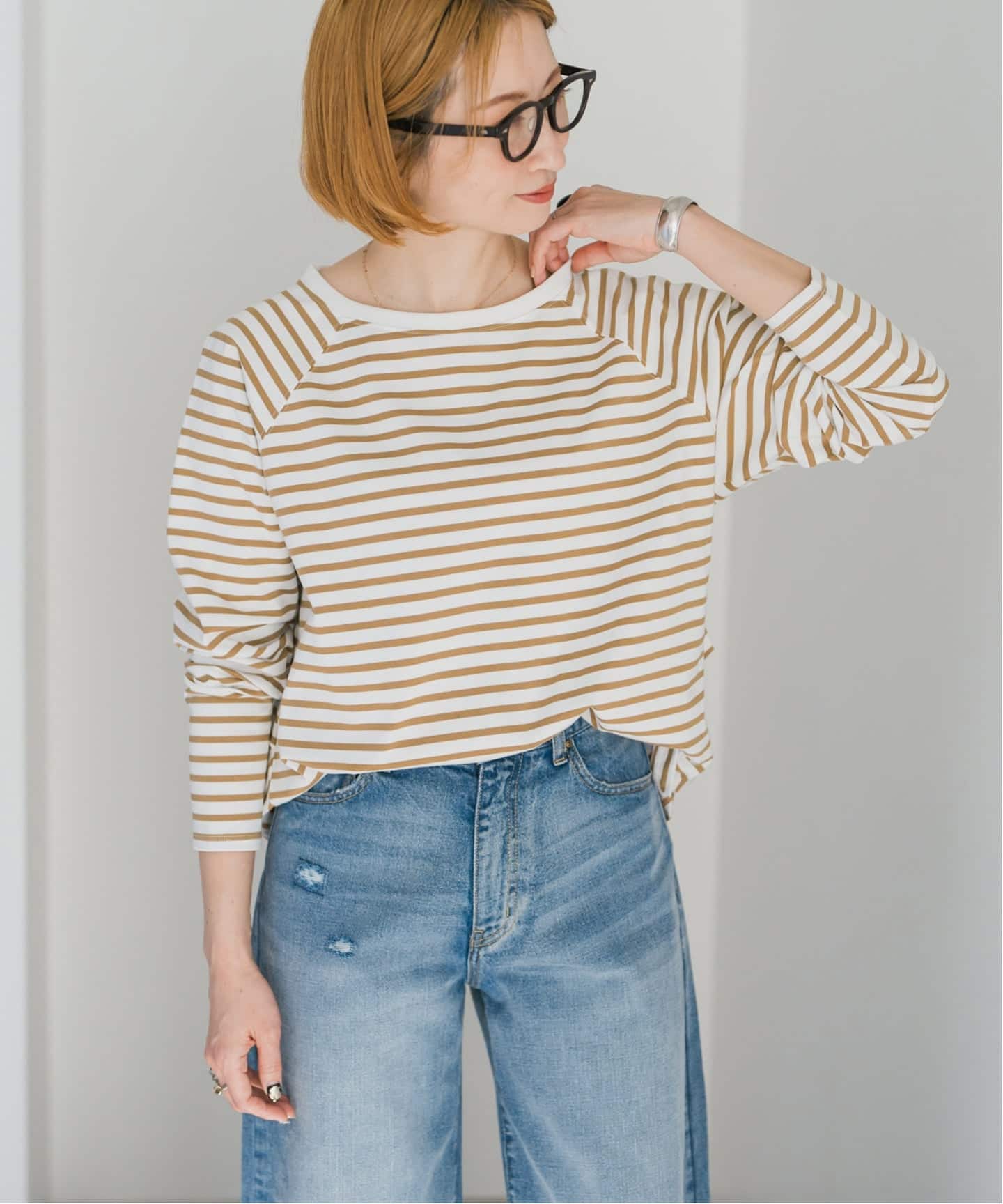 スピックアンドスパン　ボートネックバックタックプルオーバー 新色有り / 追加予約》ボートネックバックタックプルオーバー（Tシャツ