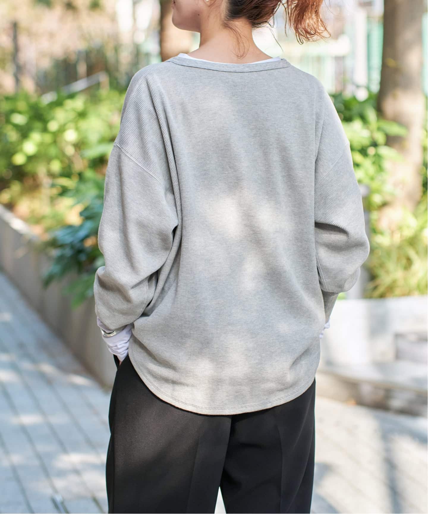 WEB限定 / 追加予約》2枚SETヘンリーネックプルオーバー（Tシャツ