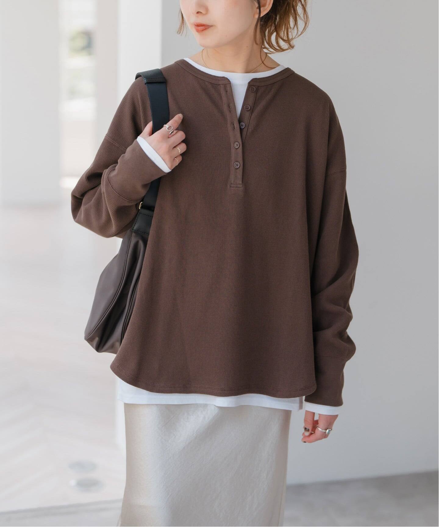 WEB限定 / 追加2予約》2枚SETヘンリーネックプルオーバー（Tシャツ