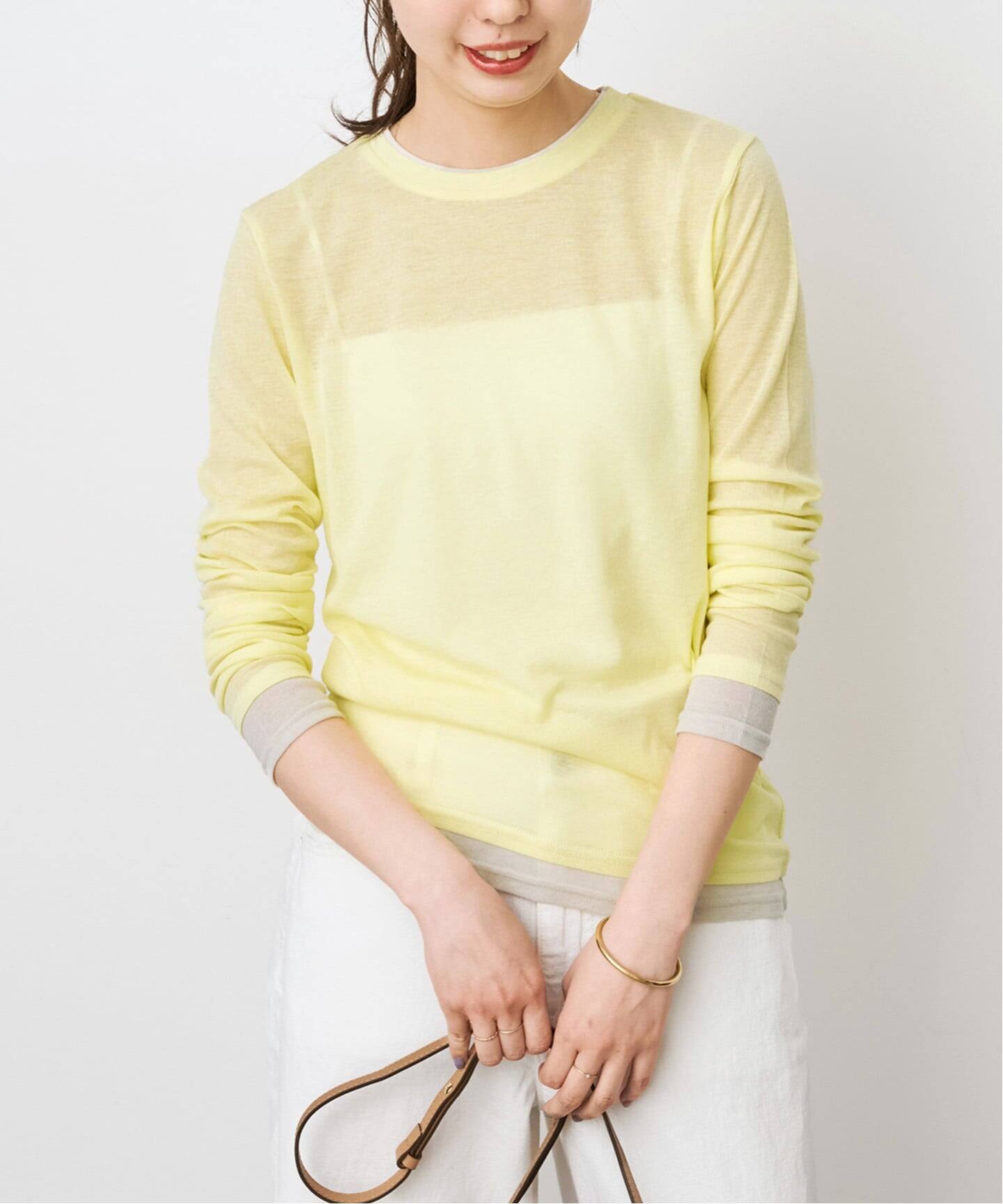 シアーリブレイヤードプルオーバー（Tシャツ／カットソー）｜Spick 