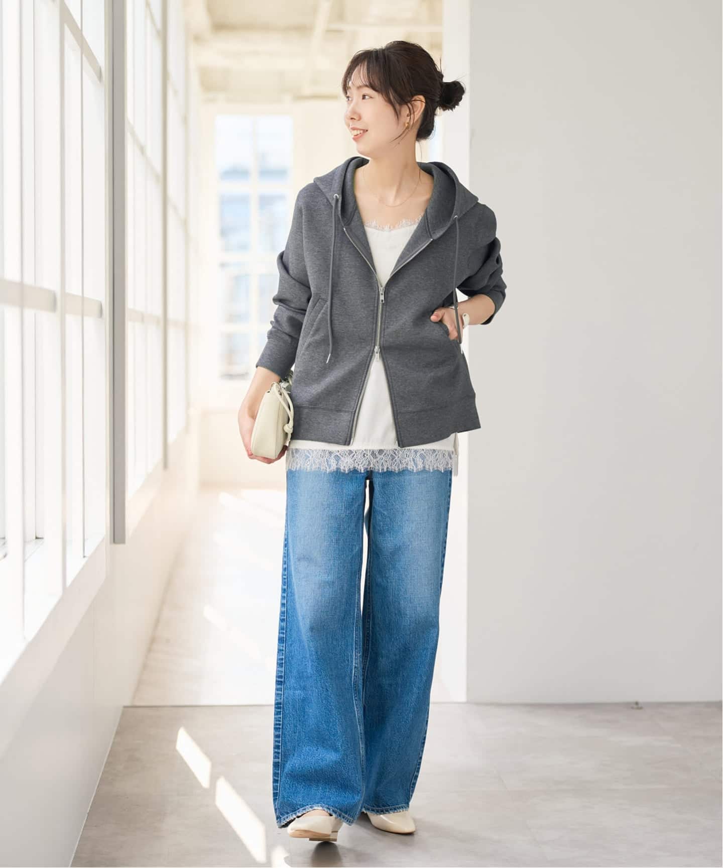 新色有り / 追加》ストレッチジップフードパーカー（パーカー）｜Spick