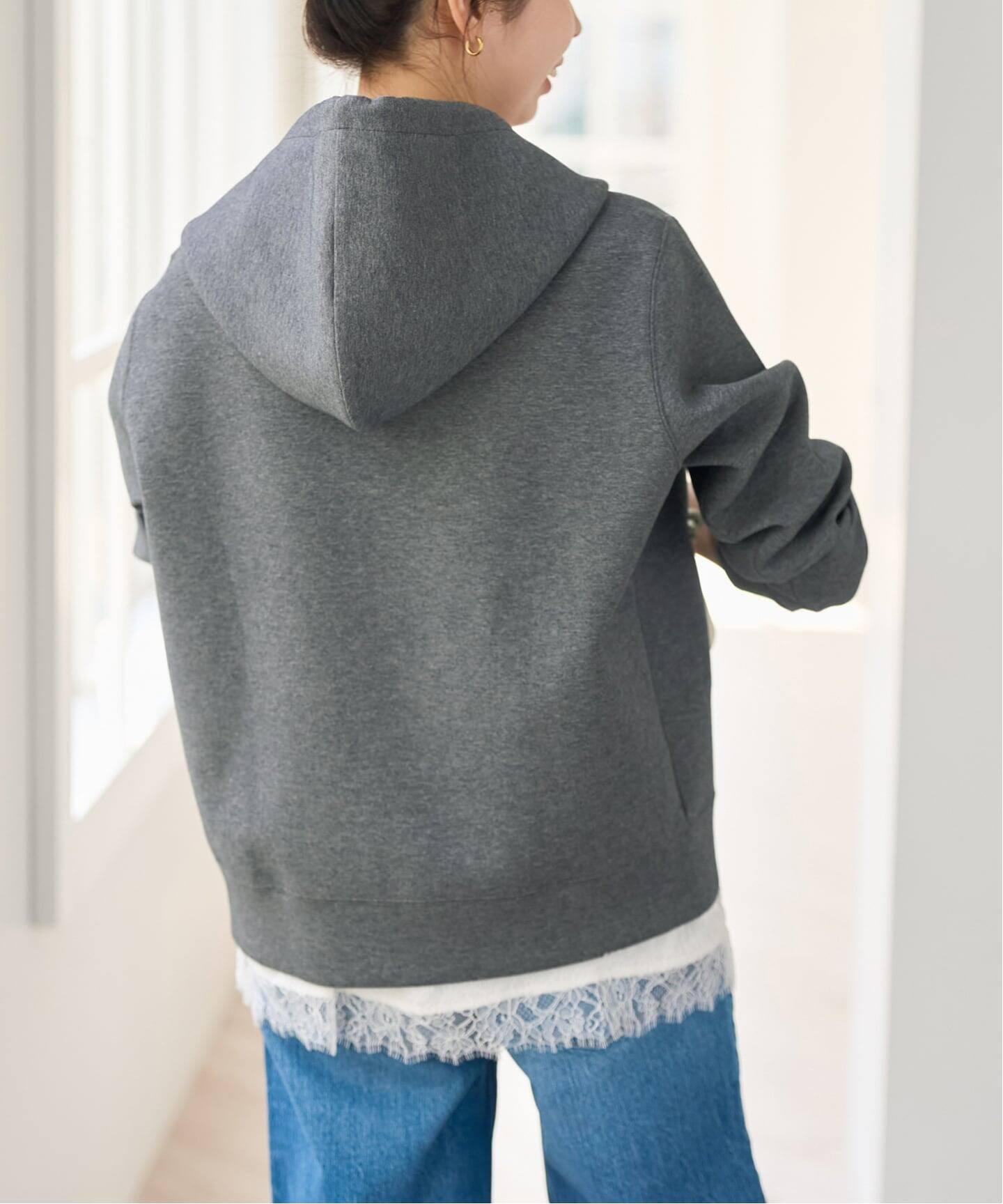 新色有り / 追加》ストレッチジップフードパーカー（パーカー）｜Spick