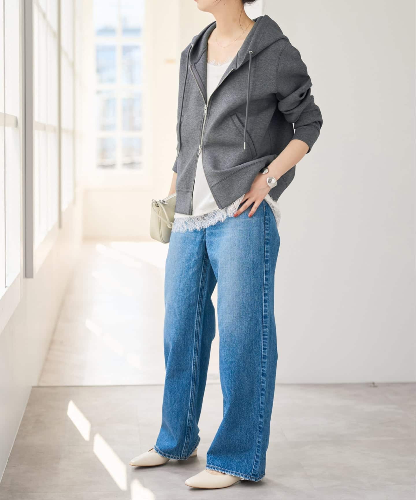 新色有り / 追加》ストレッチジップフードパーカー（パーカー）｜Spick