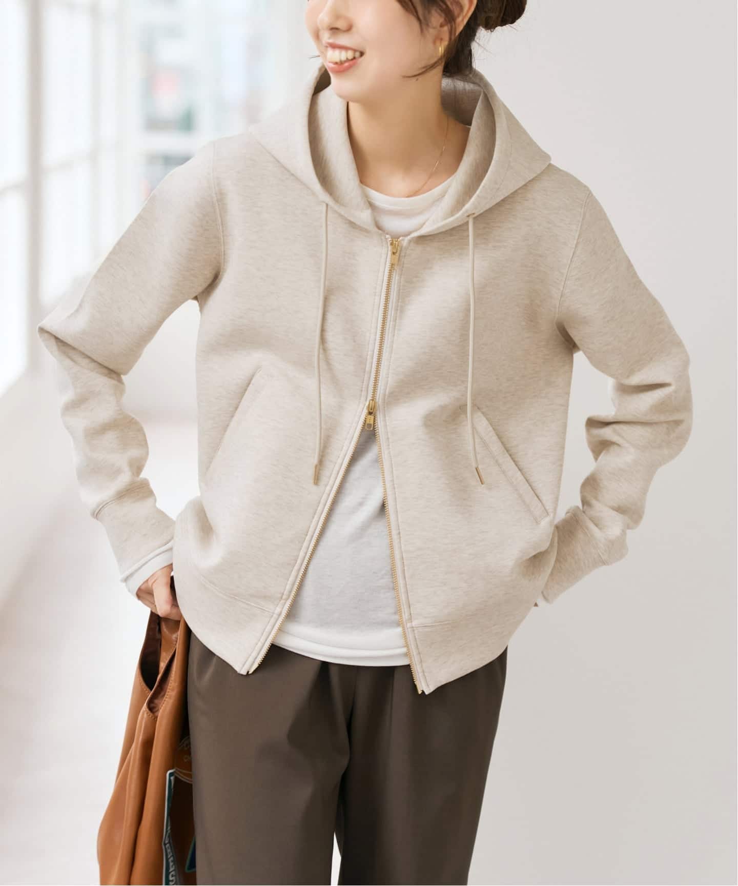 新色有り / 追加》ストレッチジップフードパーカー（パーカー）｜Spick