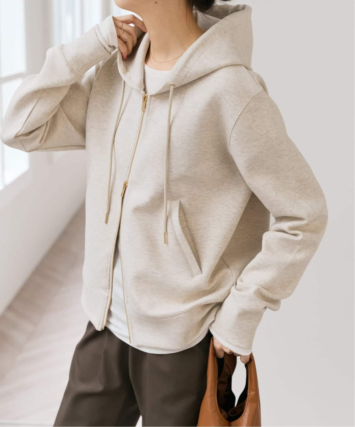 新色有り / 追加予約》ストレッチジップフードパーカー（パーカー