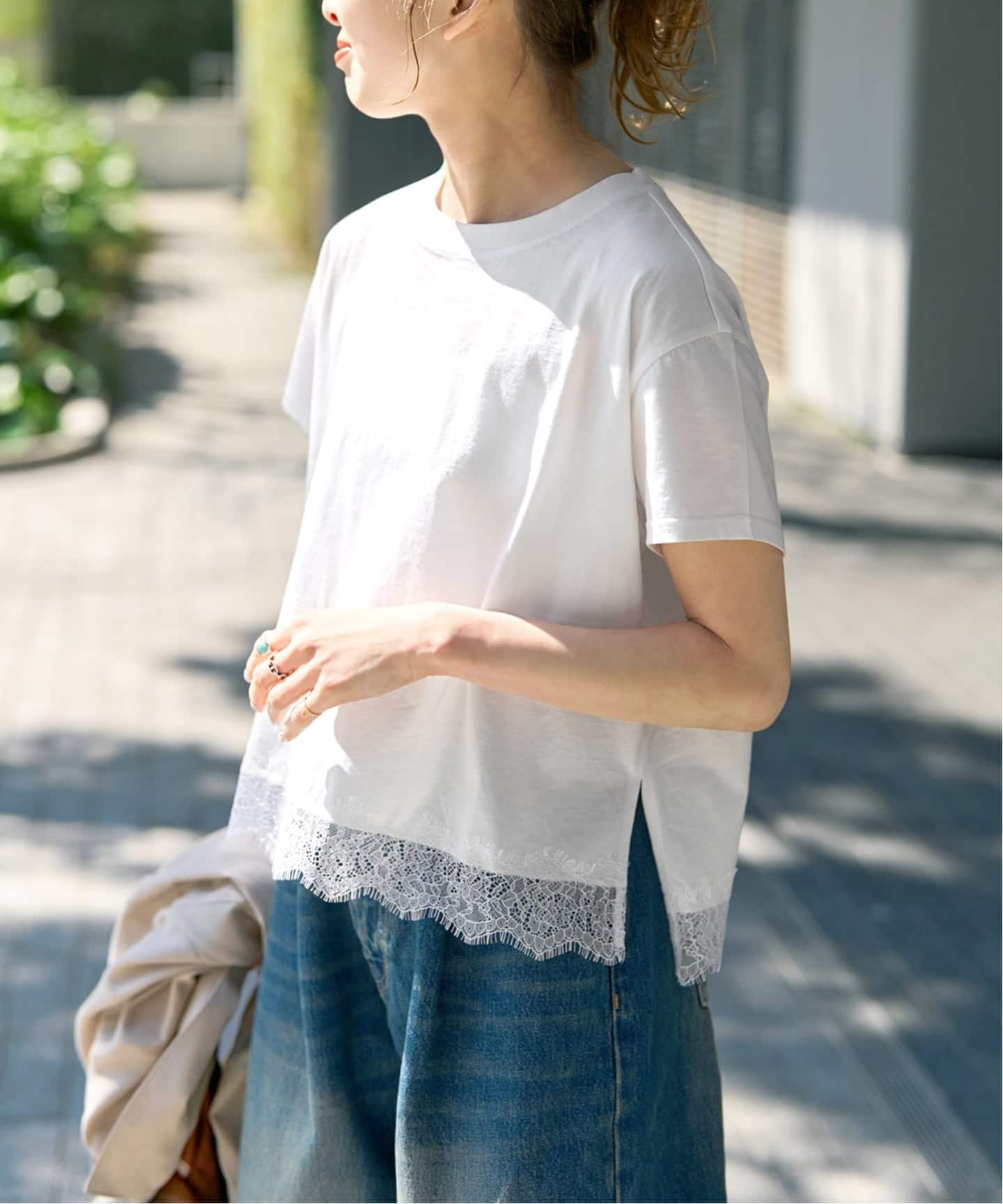 追加》ヘムレース付きTシャツ（Tシャツ／カットソー）｜Spick & Span