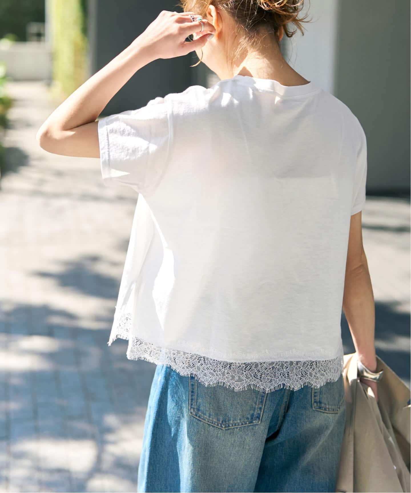 追加》ヘムレース付きTシャツ（Tシャツ／カットソー）｜Spick & Span