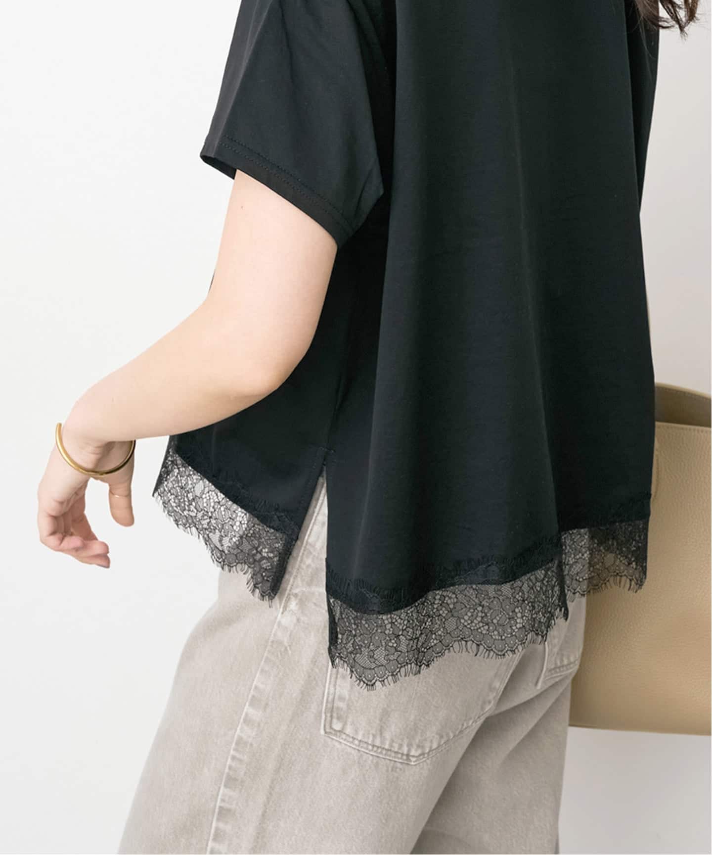追加2》ヘムレース付きTシャツ（Tシャツ／カットソー）｜Spick & Span