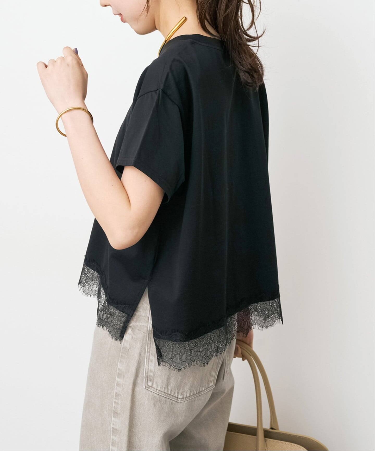 追加2》ヘムレース付きTシャツ（Tシャツ／カットソー）｜Spick & Span 