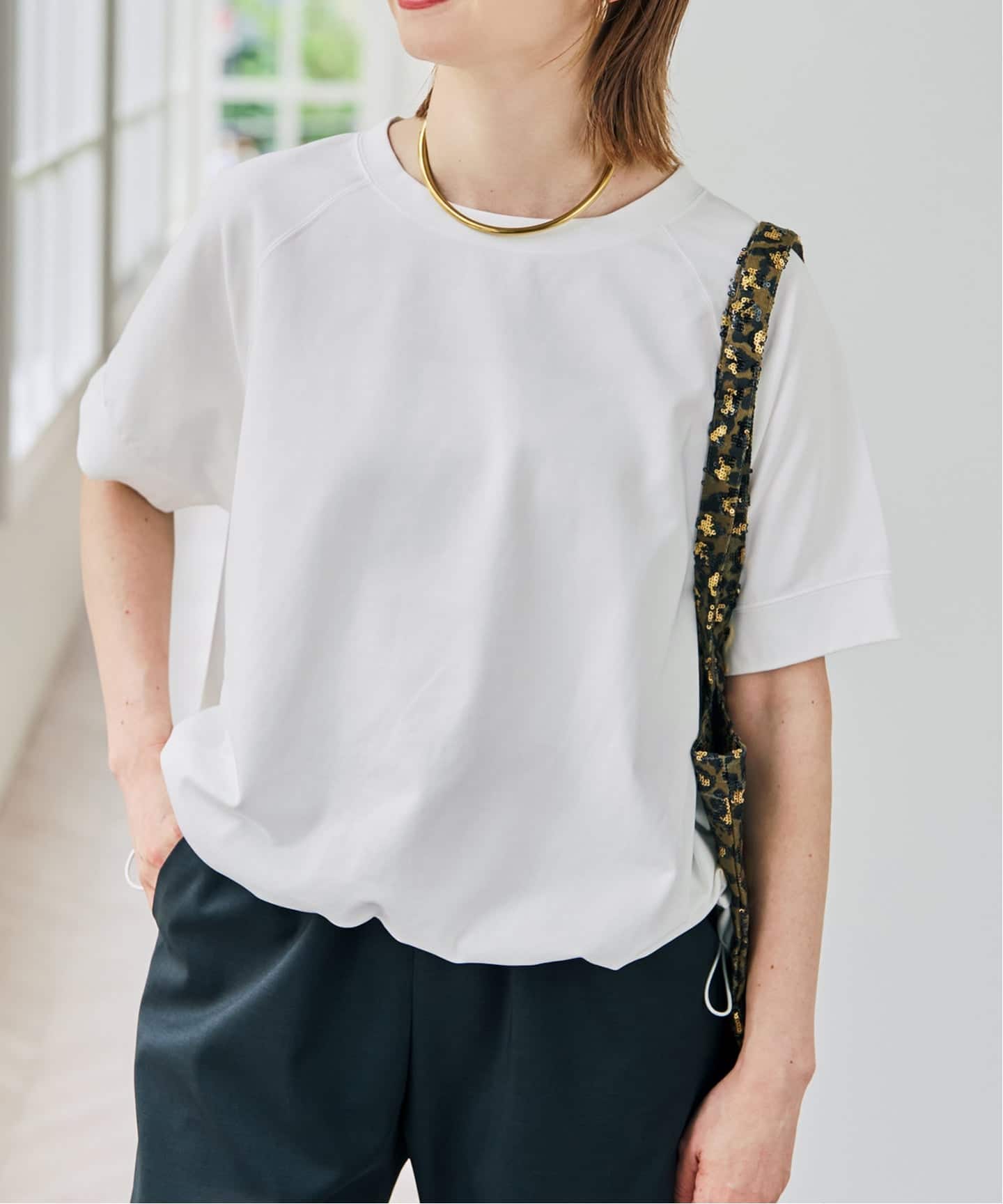 新品　ニュアンスドロストプルオーバー　スピックアンドスパン WEB限定 / 追加》ニュアンスドロストプルオーバー（Tシャツ