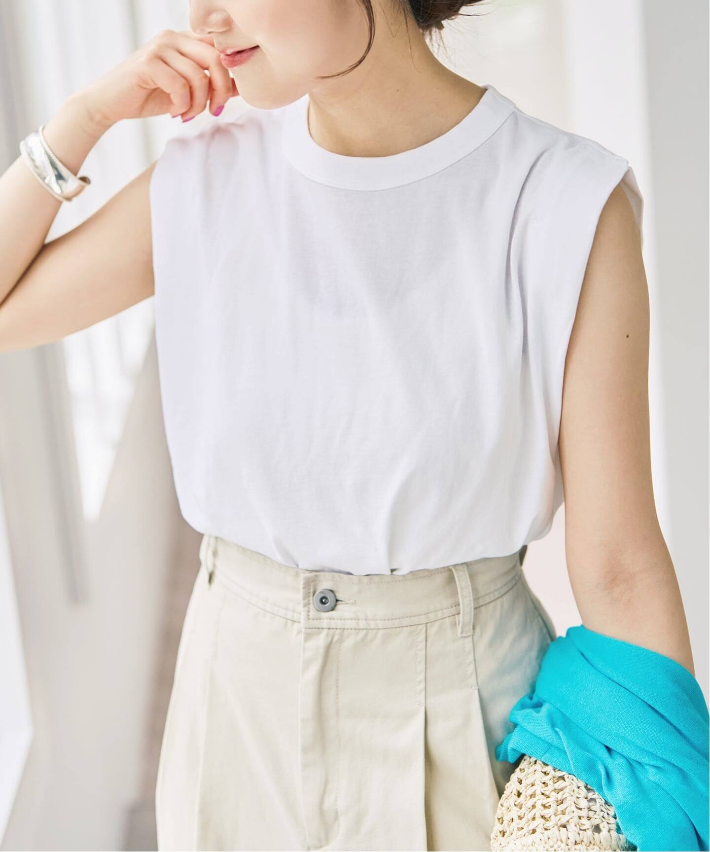 新色有り / 追加》ATON/エイトン FRESCA SINGLE JERSEY TANK TOP