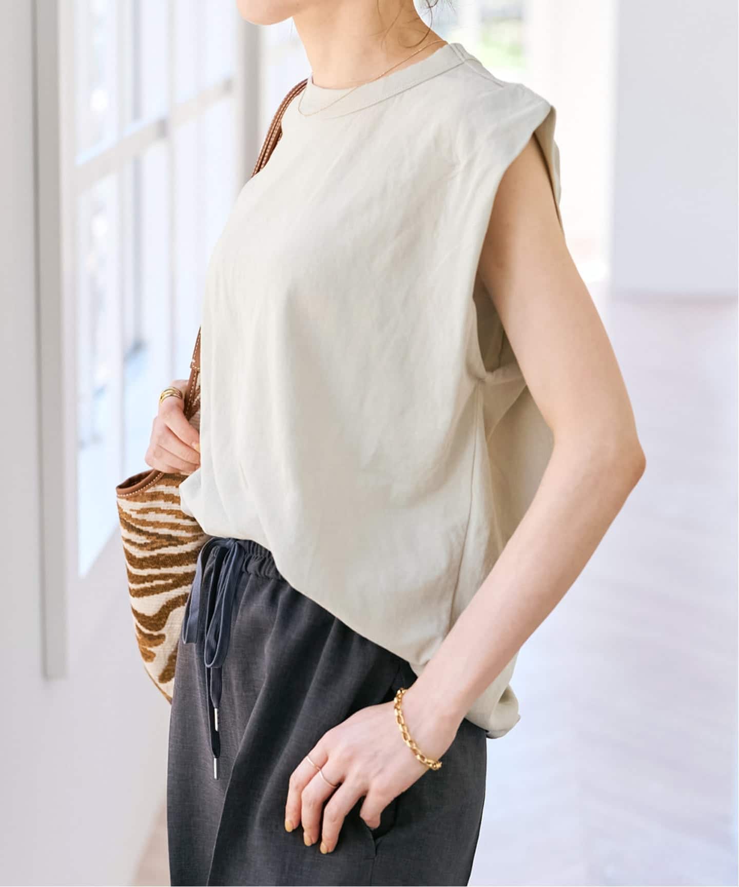 新色有り / 追加》ATON/エイトン FRESCA SINGLE JERSEY TANK TOP