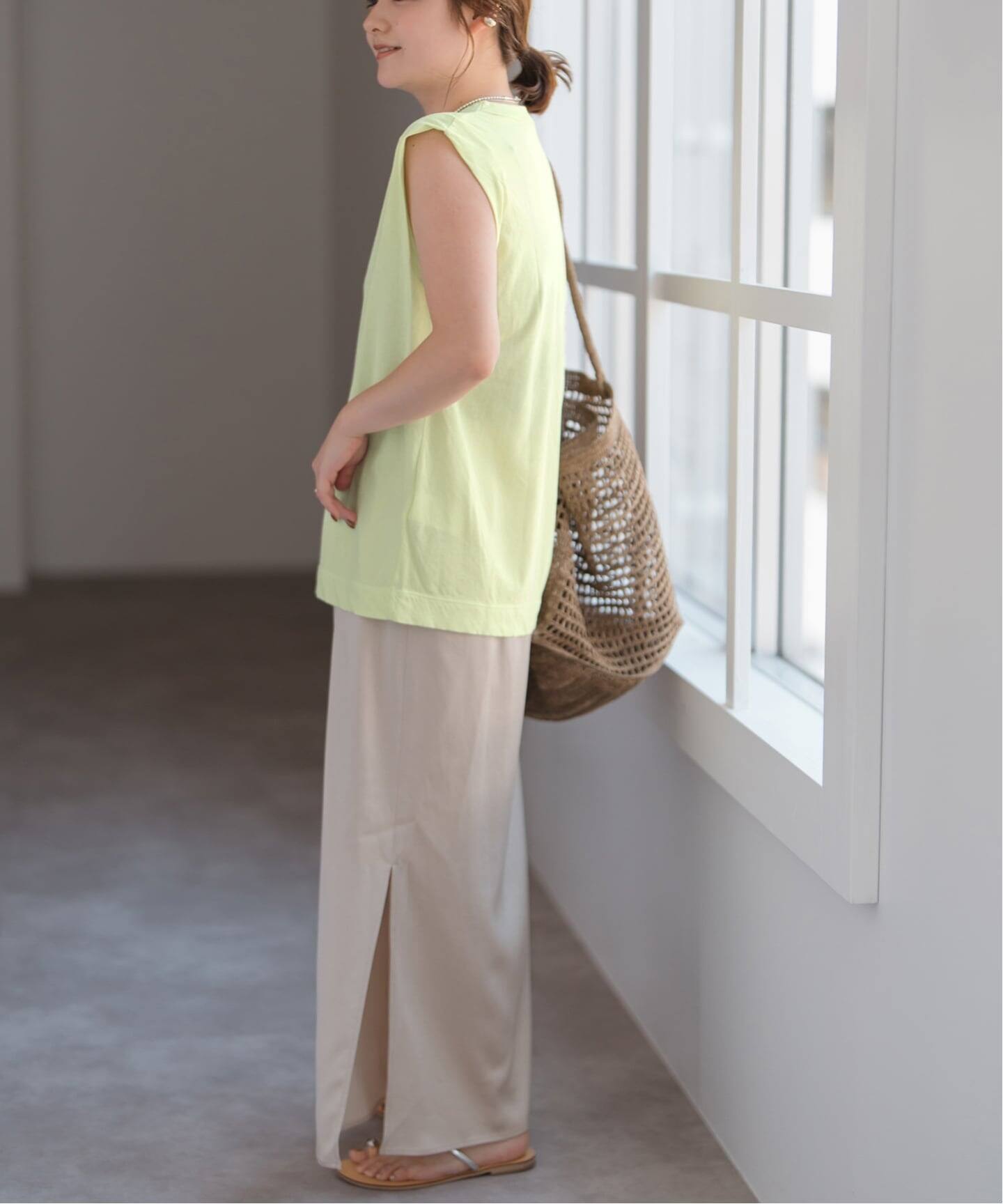 新色有り / 追加》ATON/エイトン FRESCA SINGLE JERSEY TANK TOP