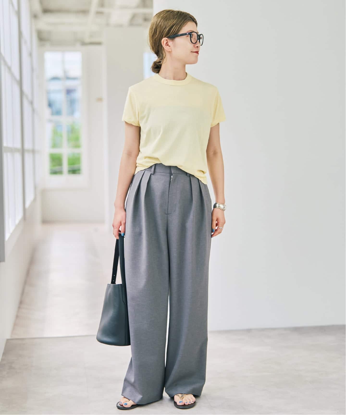 新色有り / 追加》ATON/エイトン FRESCA SINGLE JERSEY TIGHT FIT T-SH