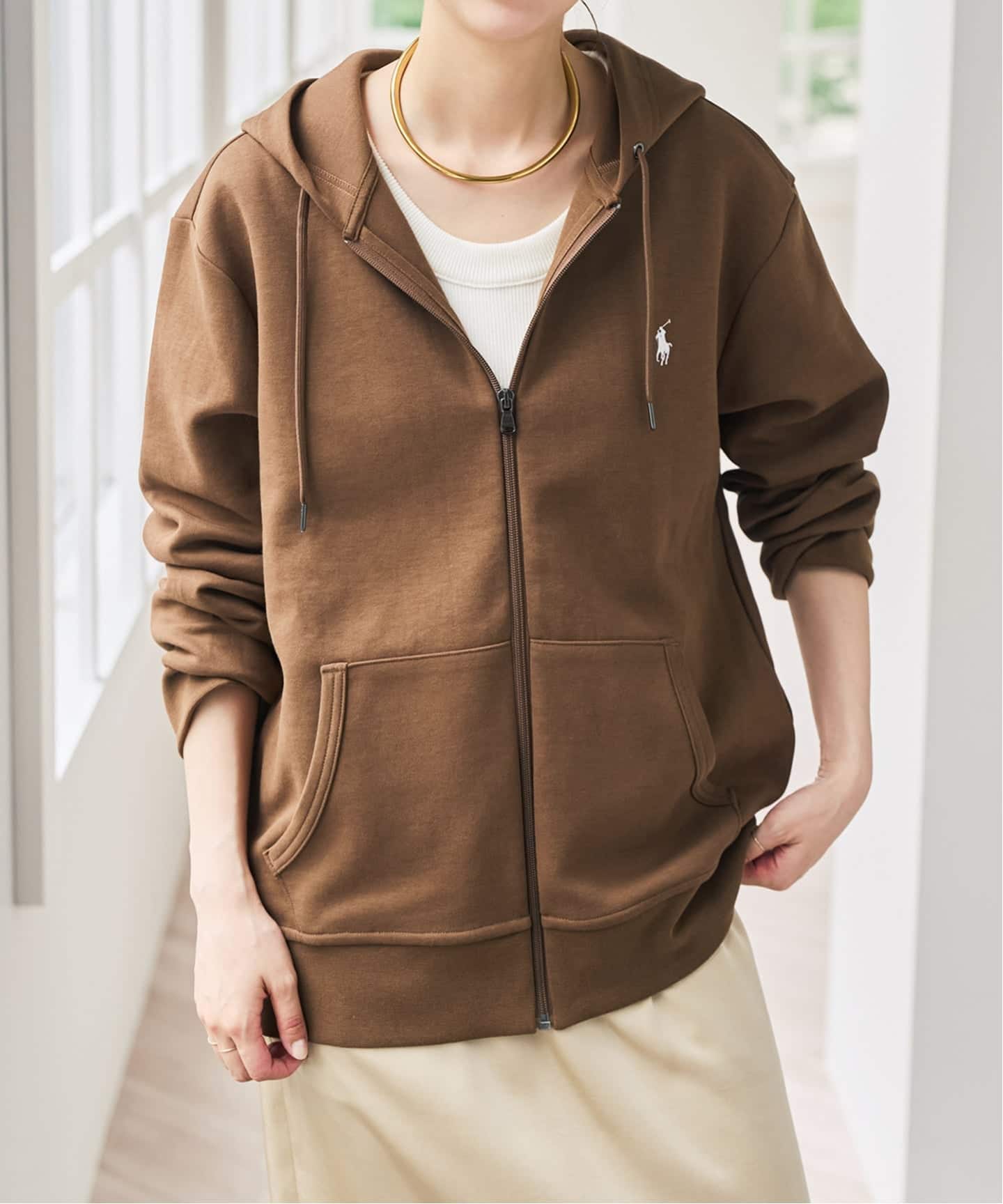 【このっぺ】U by SPICK&SPAN ★ ポロラルフローレン 追加》POLO RALPH LAUREN / ポロ ラルフ ローレン DOUBLEKNIT TECH ZIP