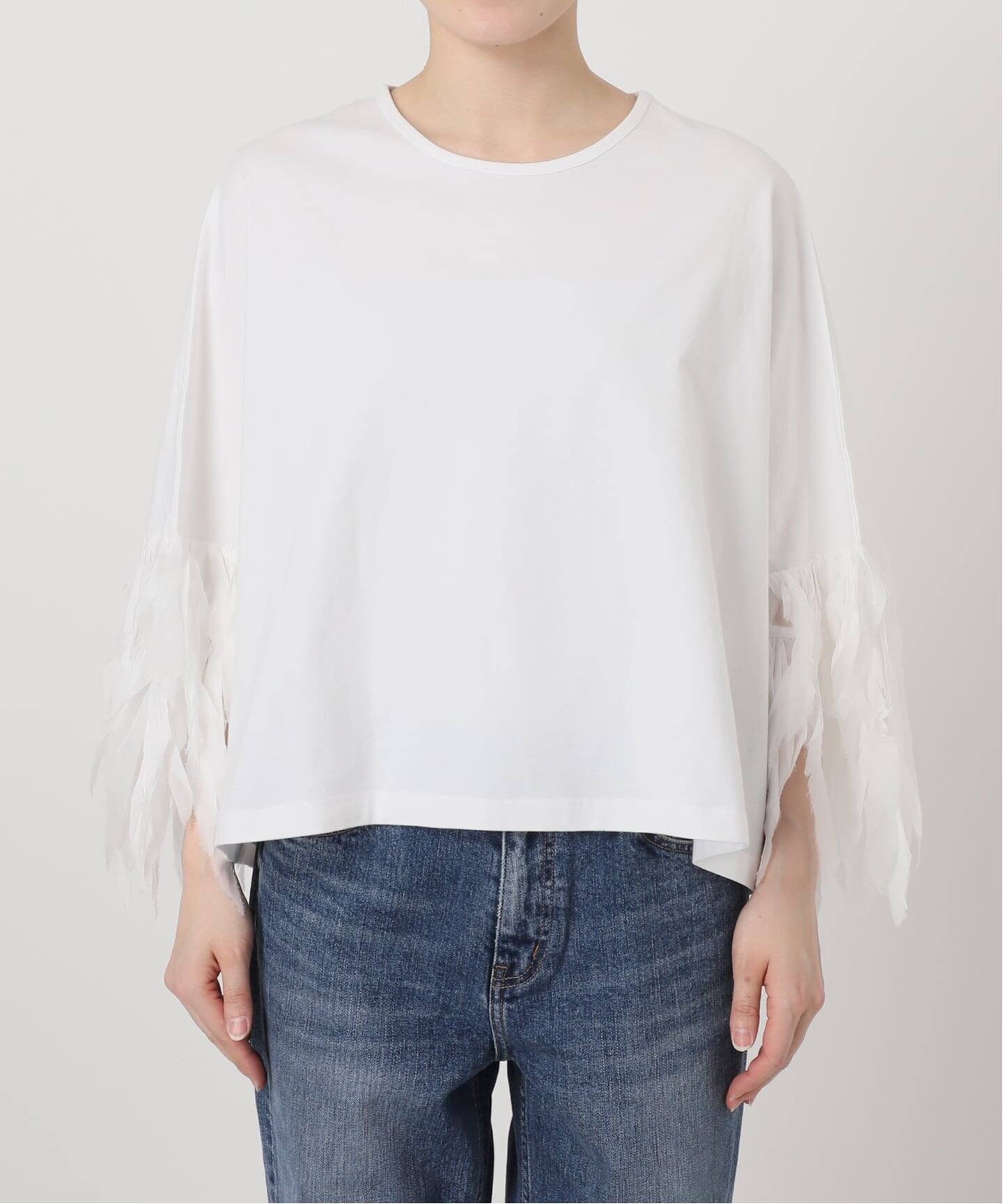 AAYUSHI / アユーシ フェザーフリルカットソー（Tシャツ／カットソー