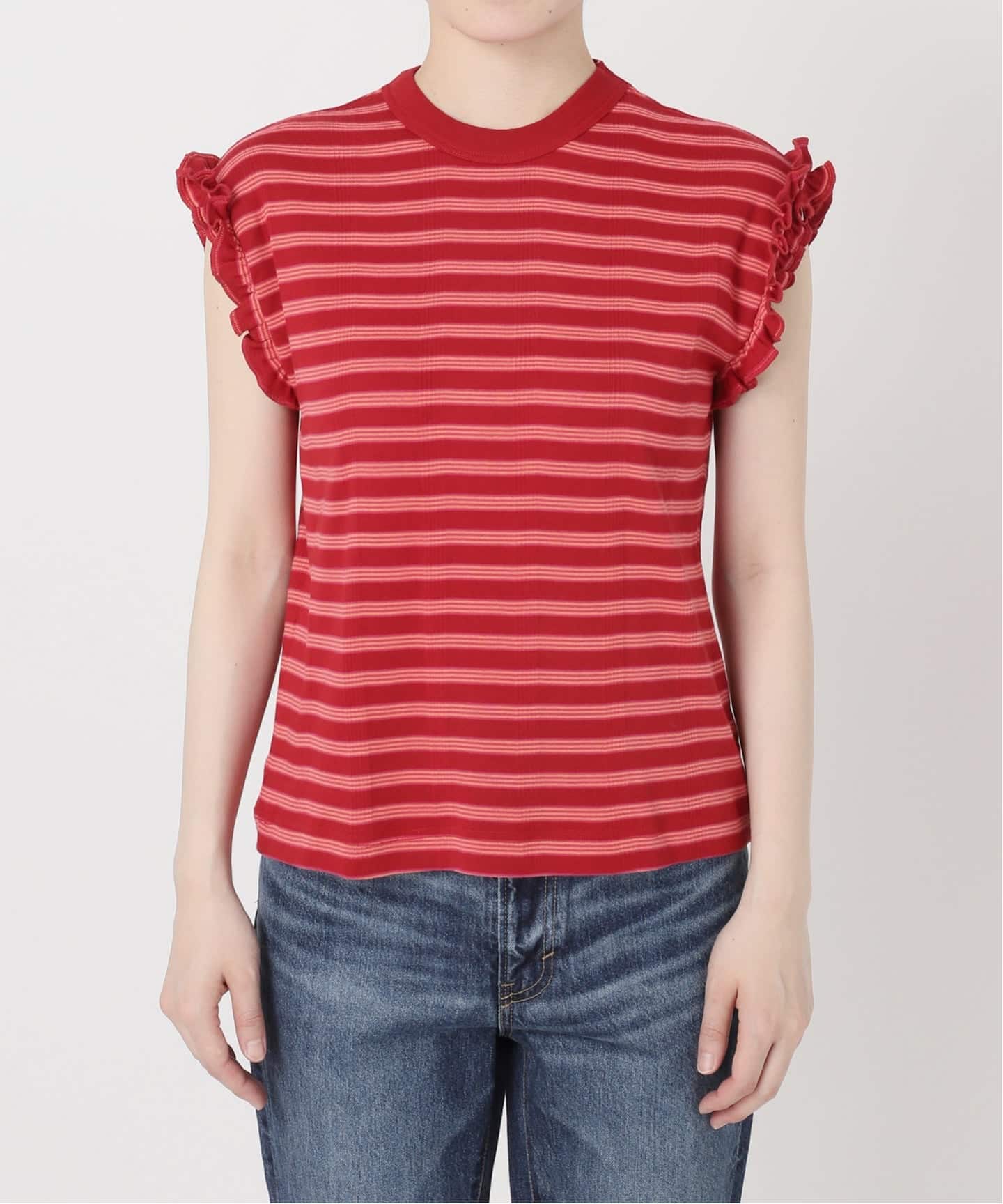 【新品】Spick&Span×HOLIDAY×Miller Frill Tee 予約》HOLIDAY*miller PRIB FRILL TANK（Tシャツ／カットソー）｜Spick