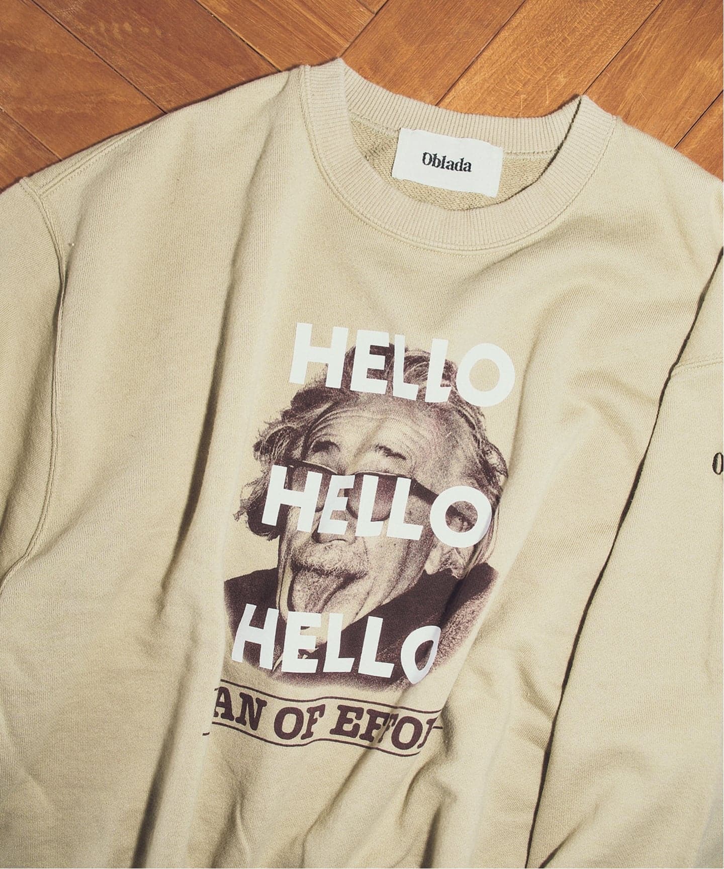 40周年 別注 / 追加予約》oblada / オブラダ HELLO SWEAT*（スウェット