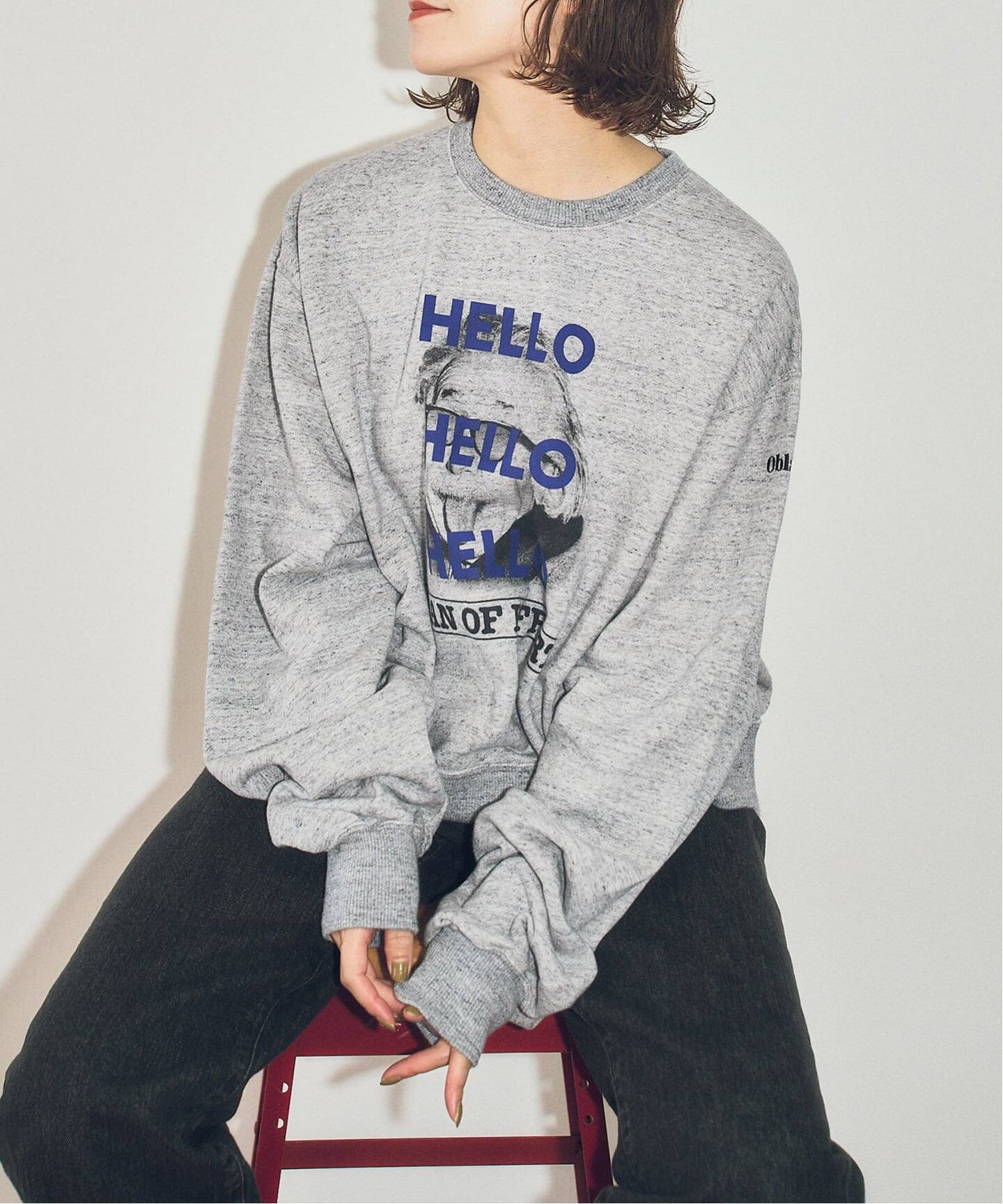 40周年 別注 / 追加予約》oblada / オブラダ HELLO SWEAT*（スウェット 