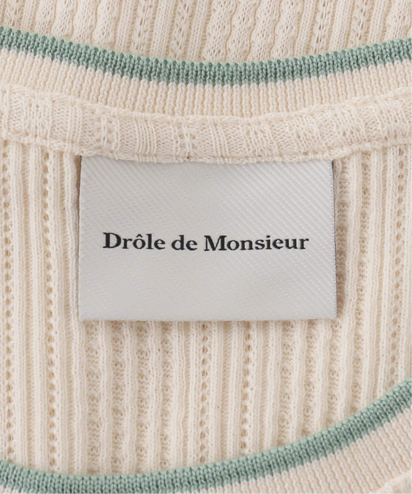 一部店舗+WEB限定》Drole de Monsieur/ドロール ド ムッシュDebardeur