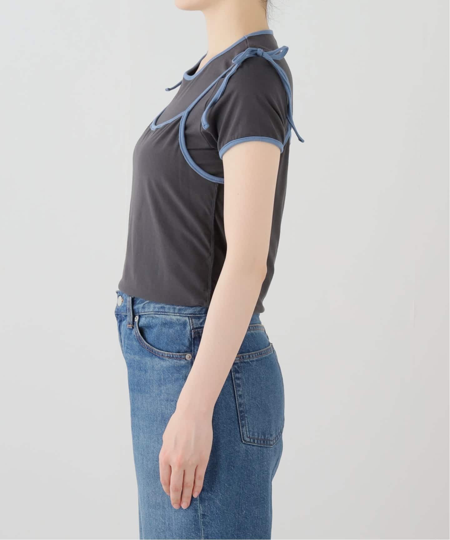 Loro ローロ Ringer Cami Layered Tee Loro / ローロ Ringer Cami Layered Tee（Tシャツ／カットソー