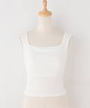 Loro / ローロ Wide rib Square Tanktop