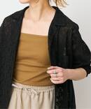 Loro / ローロ Wide rib Square Tanktop