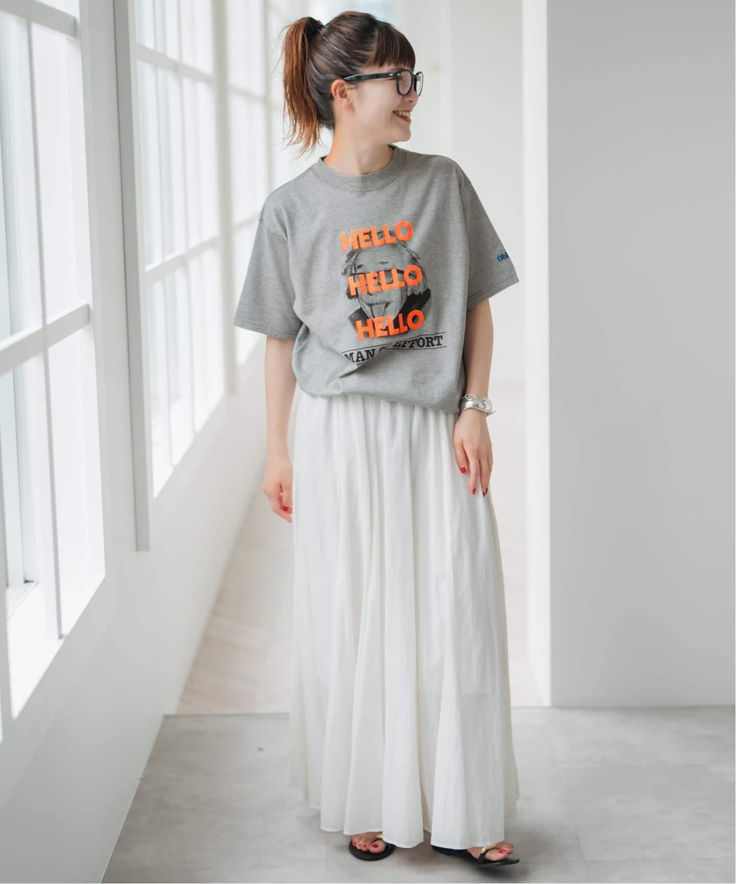 WEB限定 / 追加予約》oblada / オブラダ 別注HELLO TEE TSH（Tシャツ