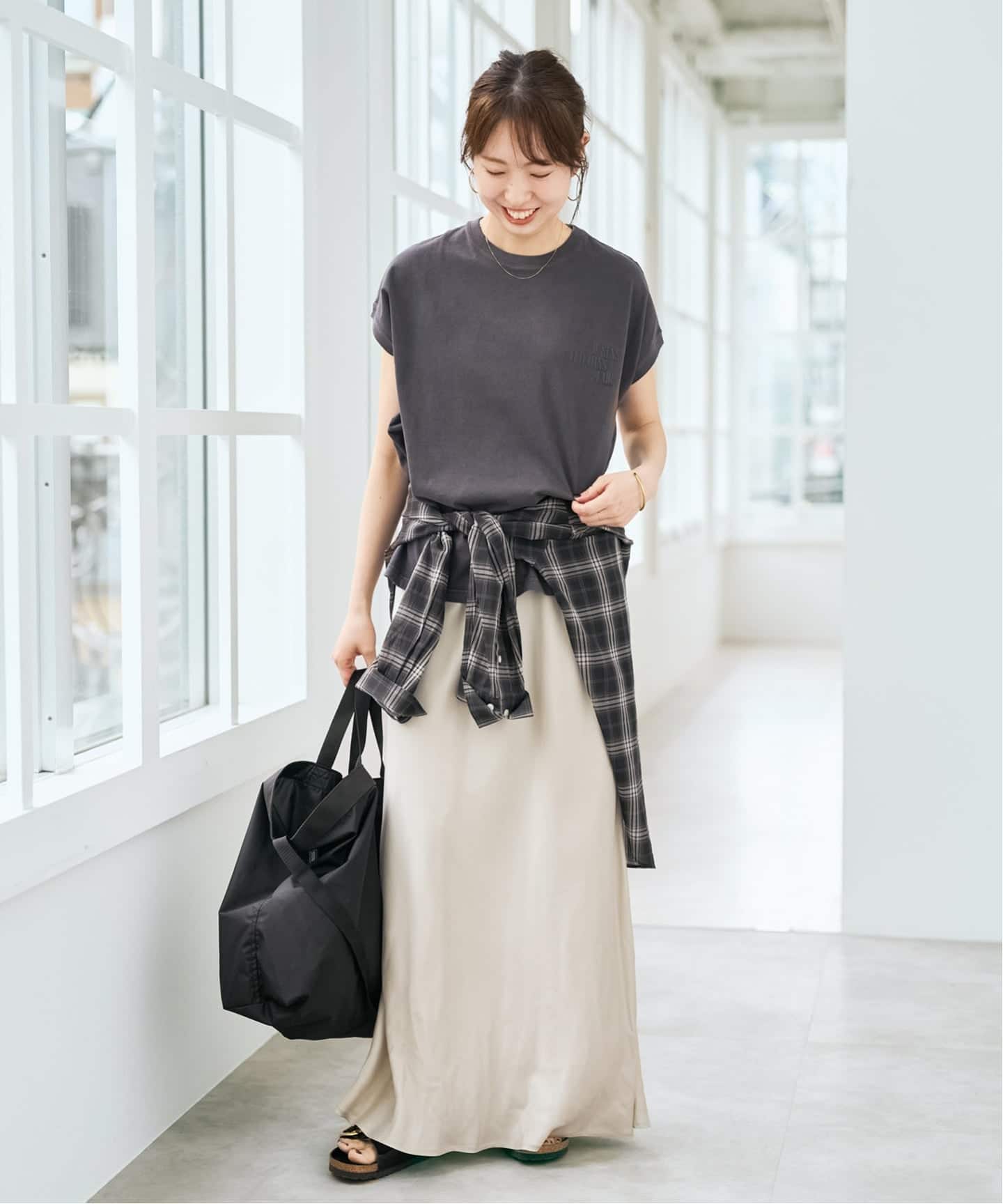 upper hights/アッパーハイツ 別注BIG NO SLEEVE TEE*（Tシャツ