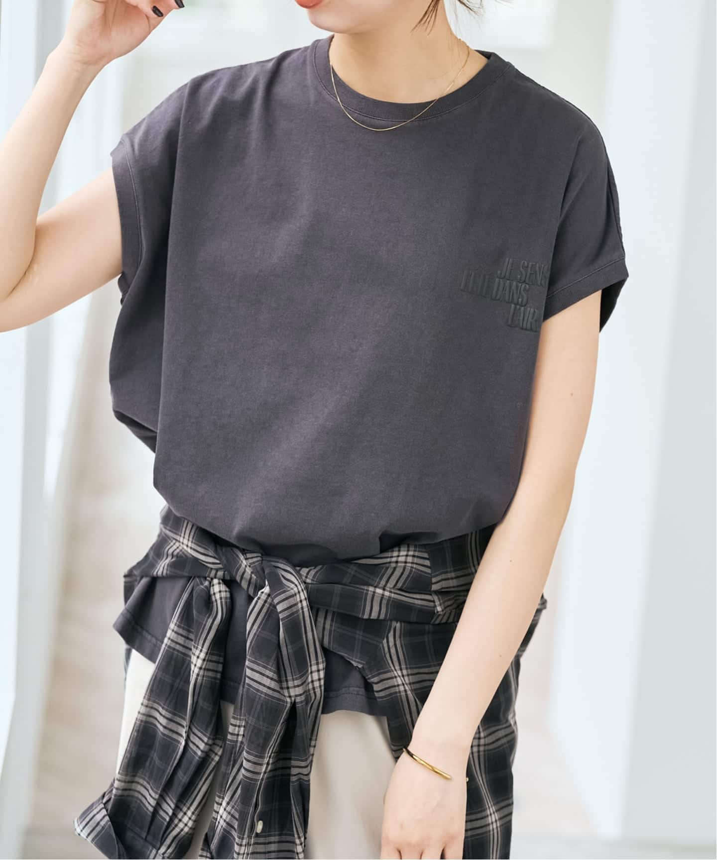 upper hights/アッパーハイツ 別注BIG NO SLEEVE TEE*（Tシャツ