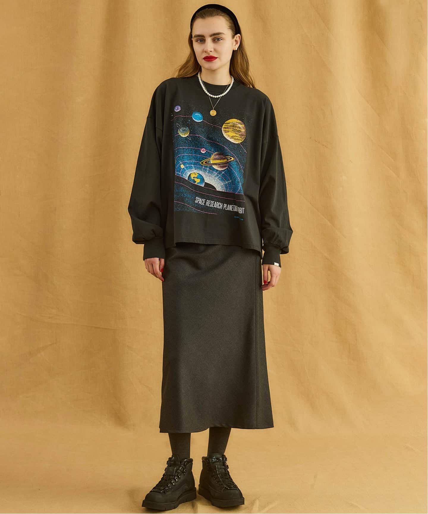 一部店舗+WEB限定》oblada / オブラダ PLANET LONG TEE（Tシャツ