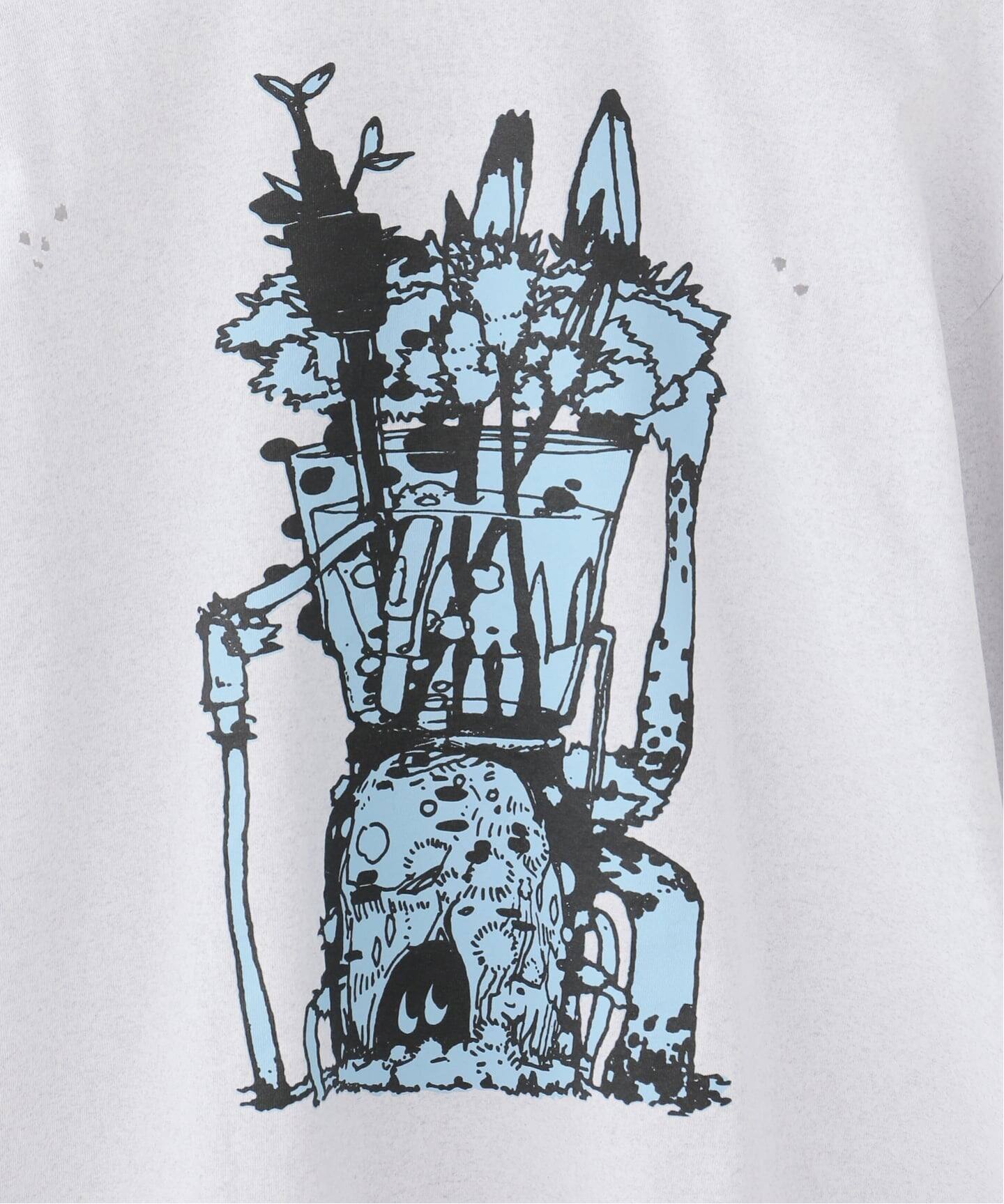 一部店舗+WEB限定》HOLIDAY / ホリデイ SUPER FINE DRY DAMAGE L/S T
