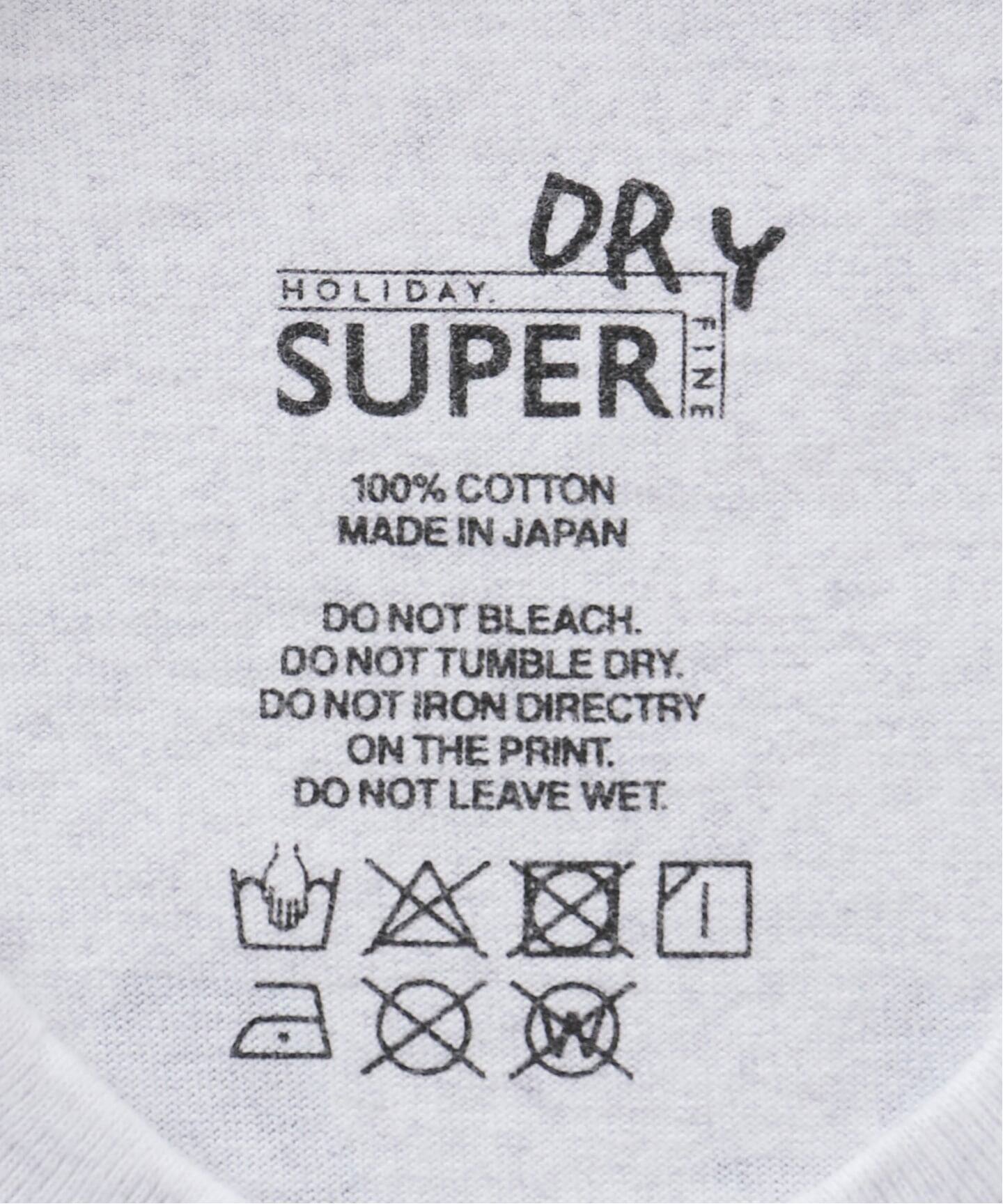 一部店舗+WEB限定》HOLIDAY / ホリデイ SUPER FINE DRY DAMAGE L/S T