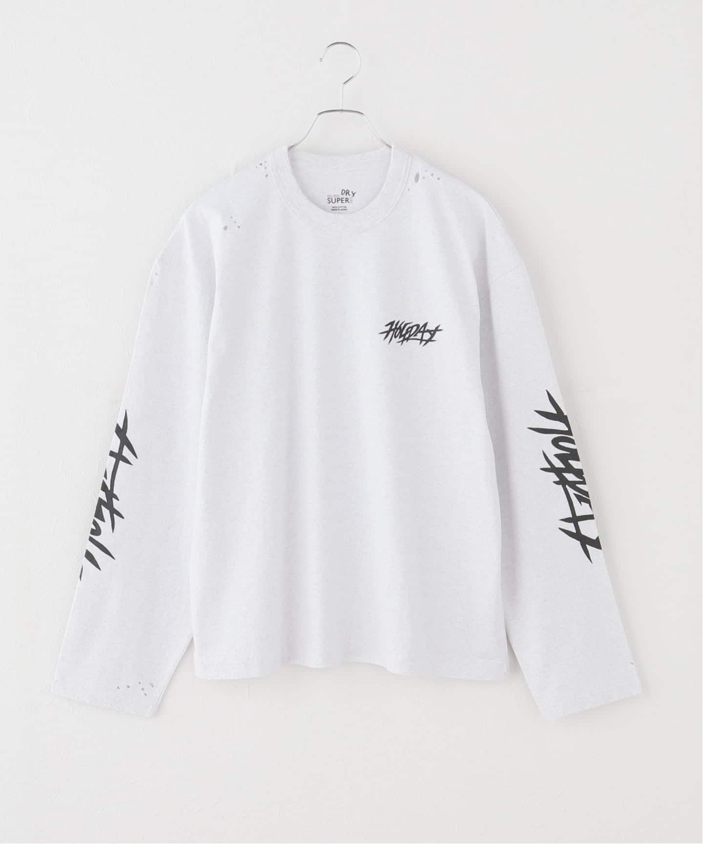 HOLIDAY/ホリデイ　SUPER FINE DRY S/S SUPER FINE DRY DAMAGE L/S HOODED DRESS（CIRCULATION）｜HOLIDAY