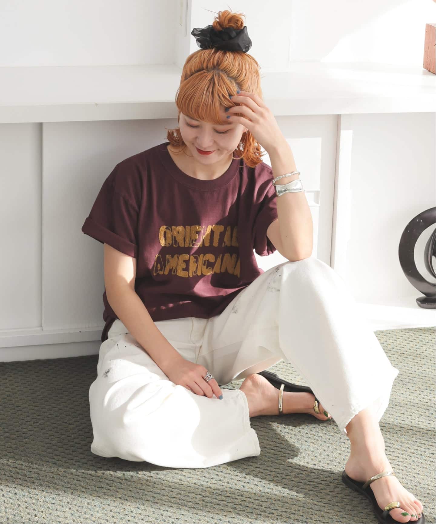 AUTHEN (オーセン) ★★ ①③ 24070210001410 Spick&amp;Span別注LS EMBROIDED AUTHEN T SHIRT マルカン刺繍L/S TEE レディース オフホワイト FREE Spick & Span - AUTHEN (オーセン) ①③ 24070210001410 Spick&Span