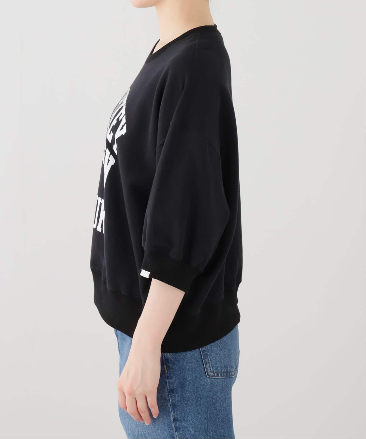 【美品】  oblada / オブラダ | RACING SWEAT スウェット トレーナー | F | ブラック | レディース 美品】 oblada / オブラダ | RACING SWEAT スウェット トレーナー | F