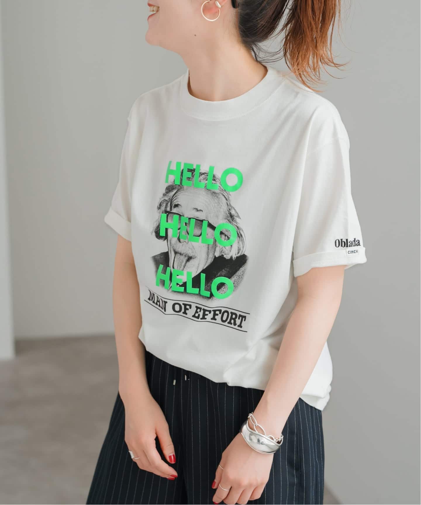 WEB限定/ 追加予約》oblada / オブラダ 別注HELLO TEE TSH（Tシャツ