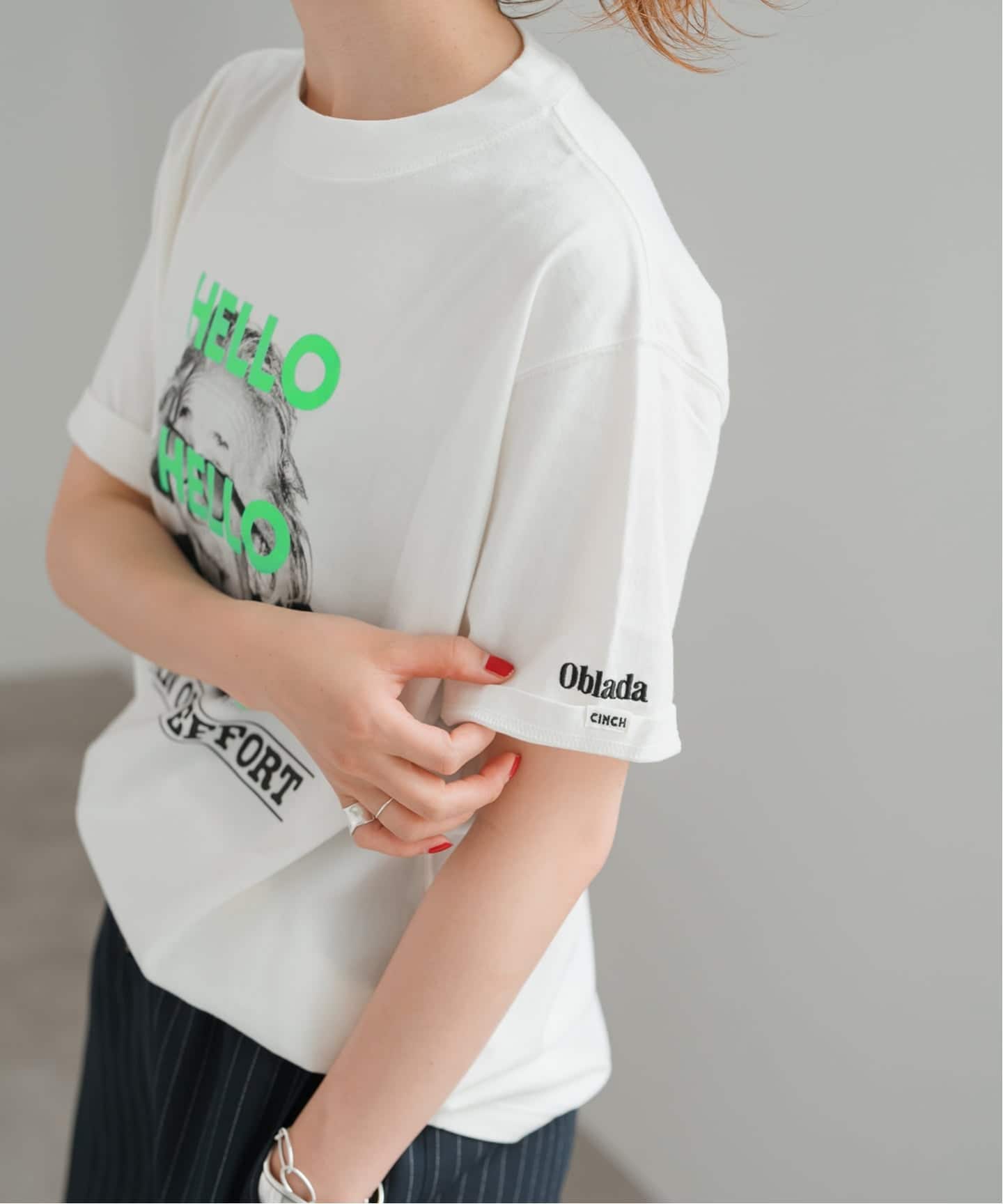 WEB限定/ 追加予約》oblada / オブラダ 別注HELLO TEE TSH（Tシャツ