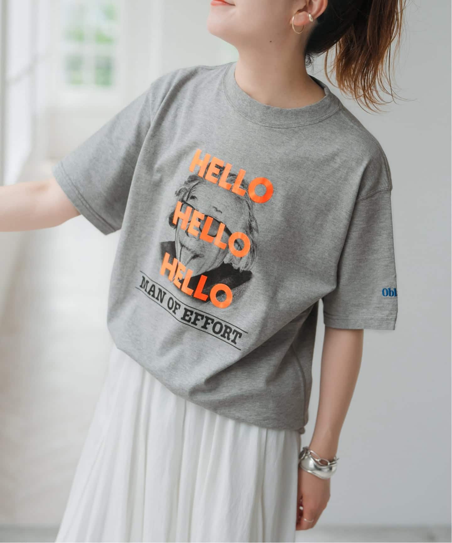 WEB限定/ 追加予約》oblada / オブラダ 別注HELLO TEE TSH（Tシャツ