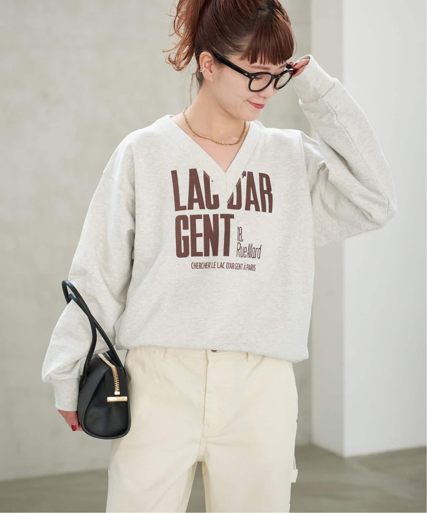 spick&span / La Hutte ラユット別注vネックスウェット Spick & Span｜《追加2》La Hutte / ラ ユット 別注Vネックスウェット