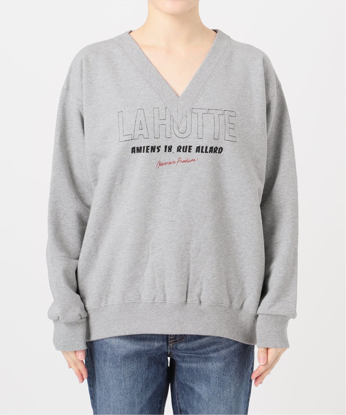 追加3》La Hutte / ラ ユット 別注Vネックスウェット*（スウェット