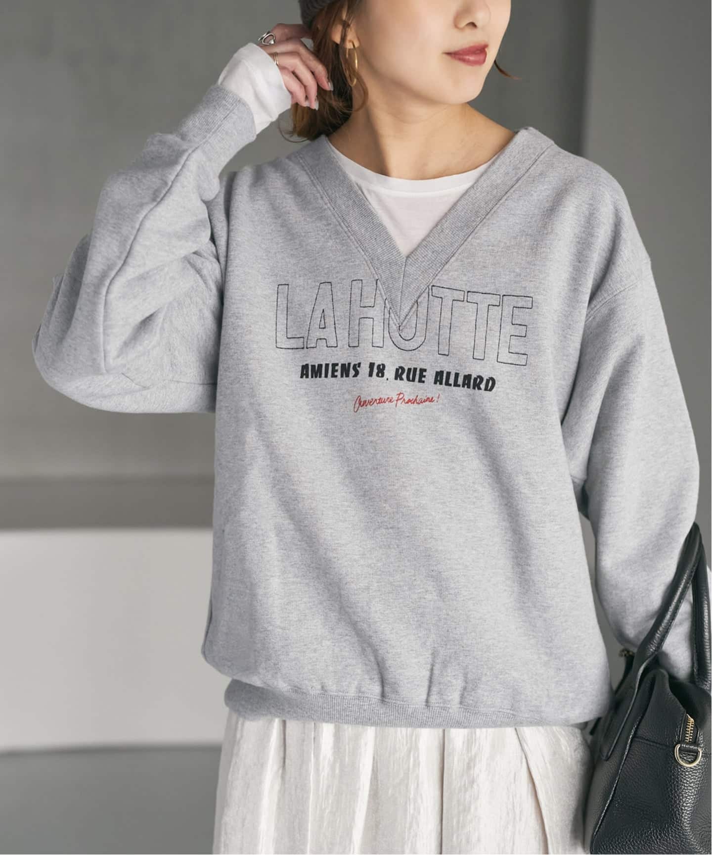 spick&span / La Hutte ラユット別注vネックスウェット 追加3》La Hutte / ラ ユット 別注Vネックスウェット*（スウェット