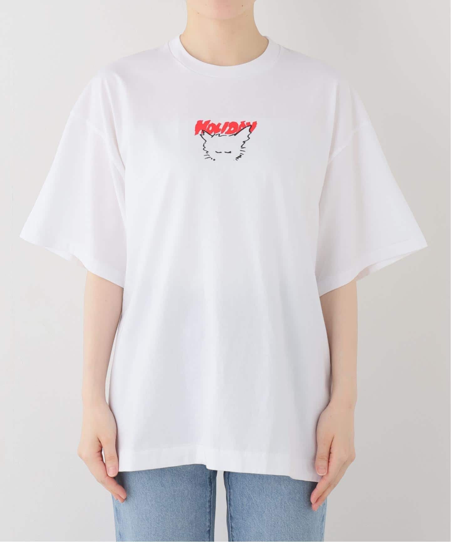 一部店舗+WEB限定》HOLIDAY/ホリデイ SUPER FINE S/S T-SHIRT(NEKO)（T